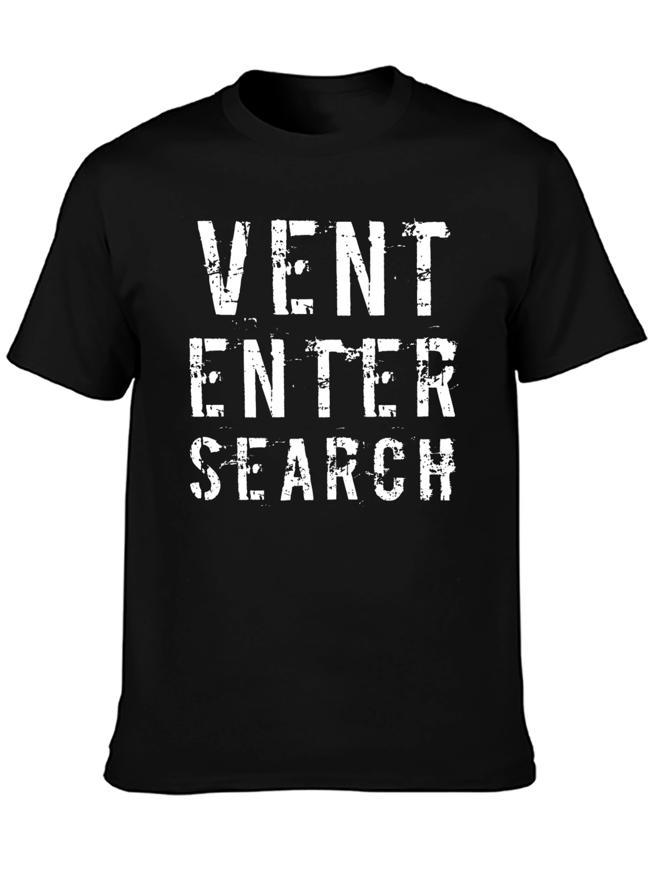 Vent Enter Search Graphic Tee - Black
