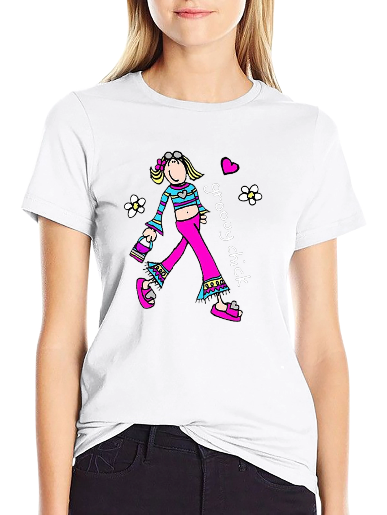 Groovy Chick Graphic T-Shirt