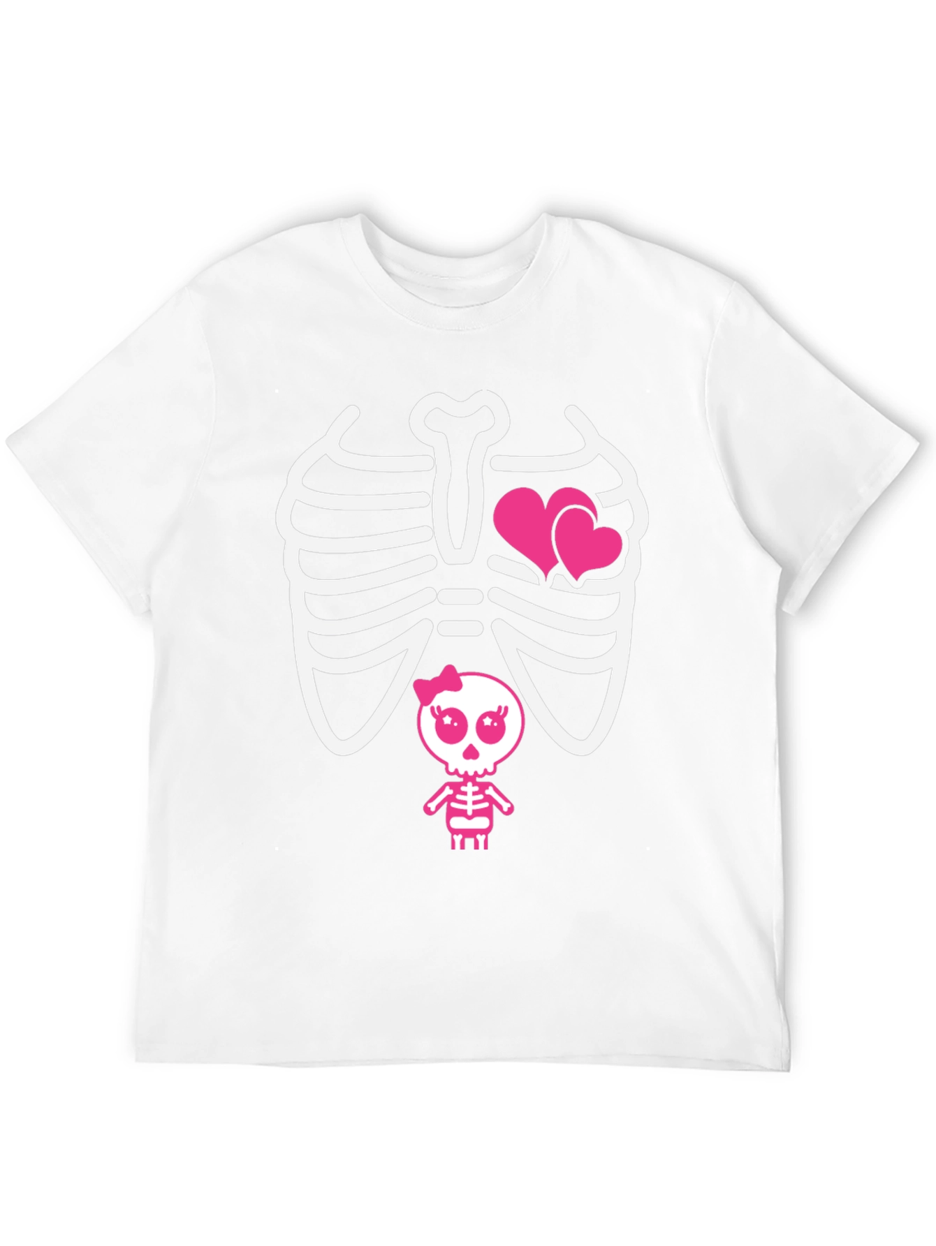 Cool Skeleton with Hearts T-Shirt