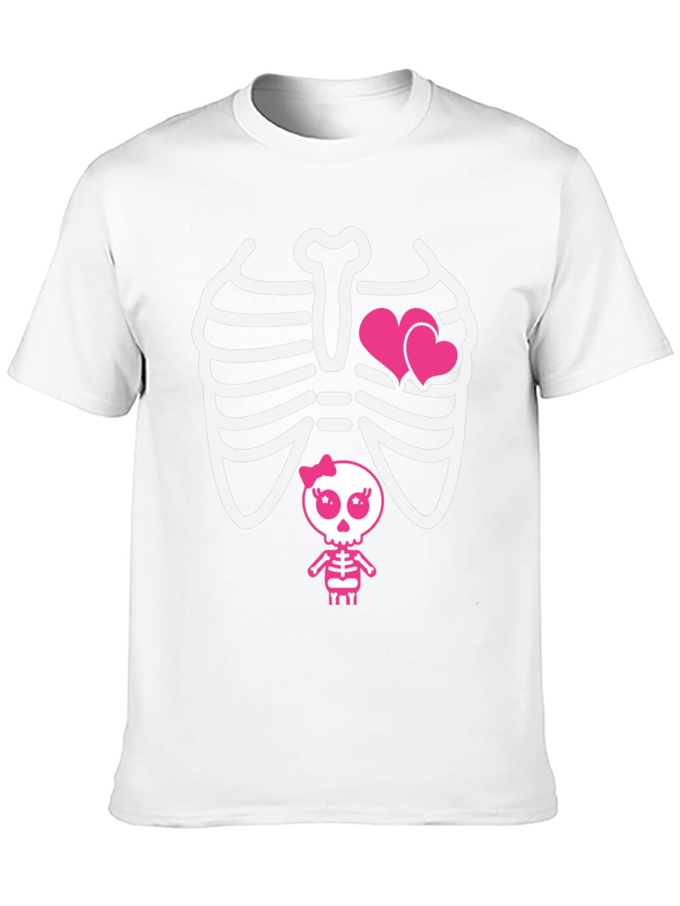 Cool Skeleton with Hearts T-Shirt