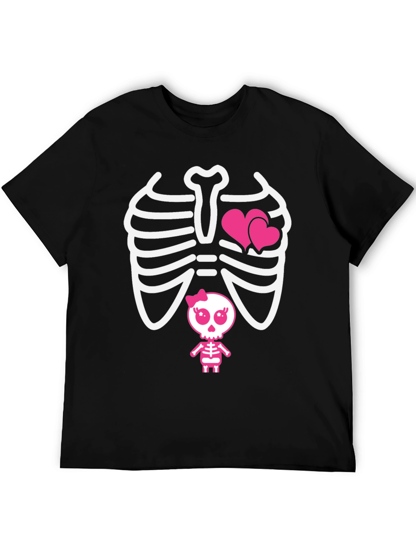 Cool Skeleton with Hearts T-Shirt