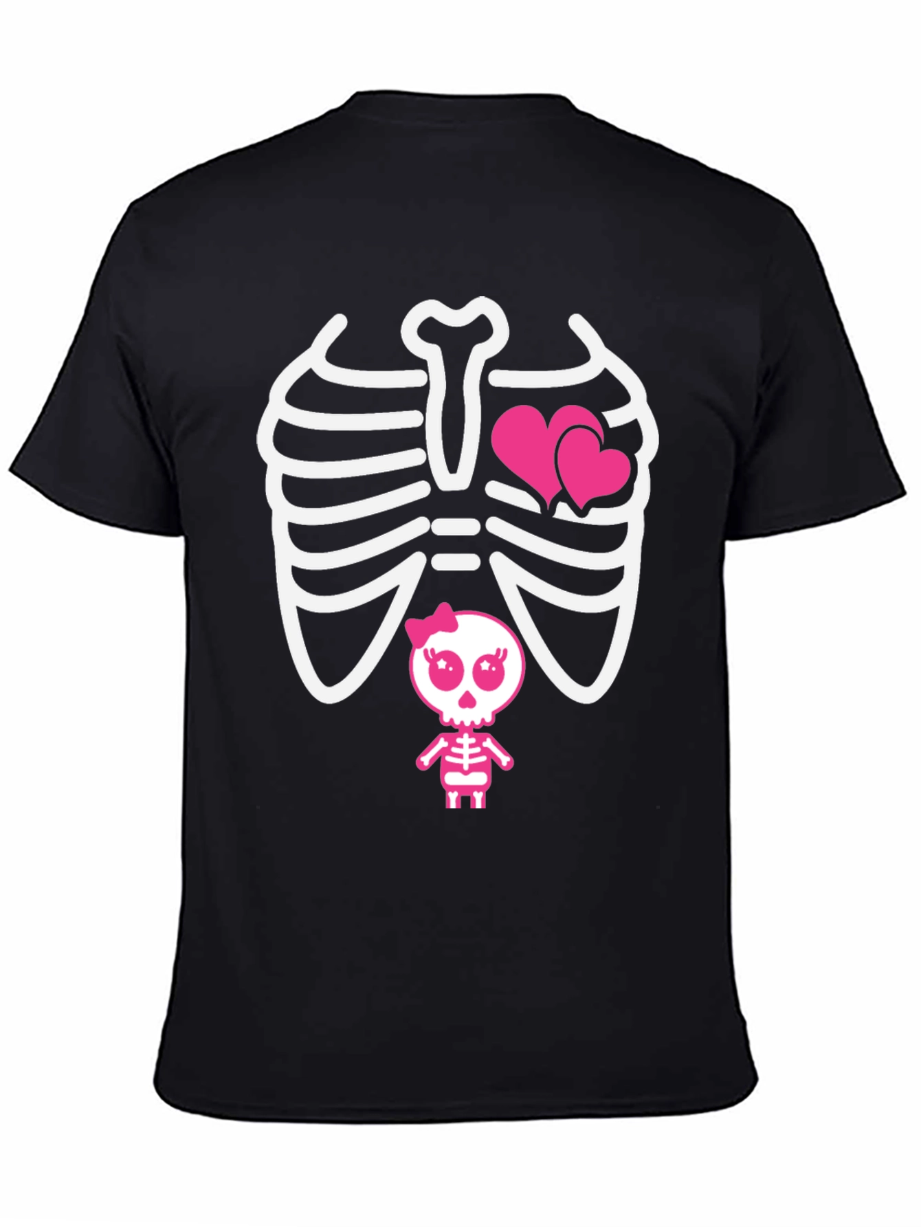 Cool Skeleton with Hearts T-Shirt