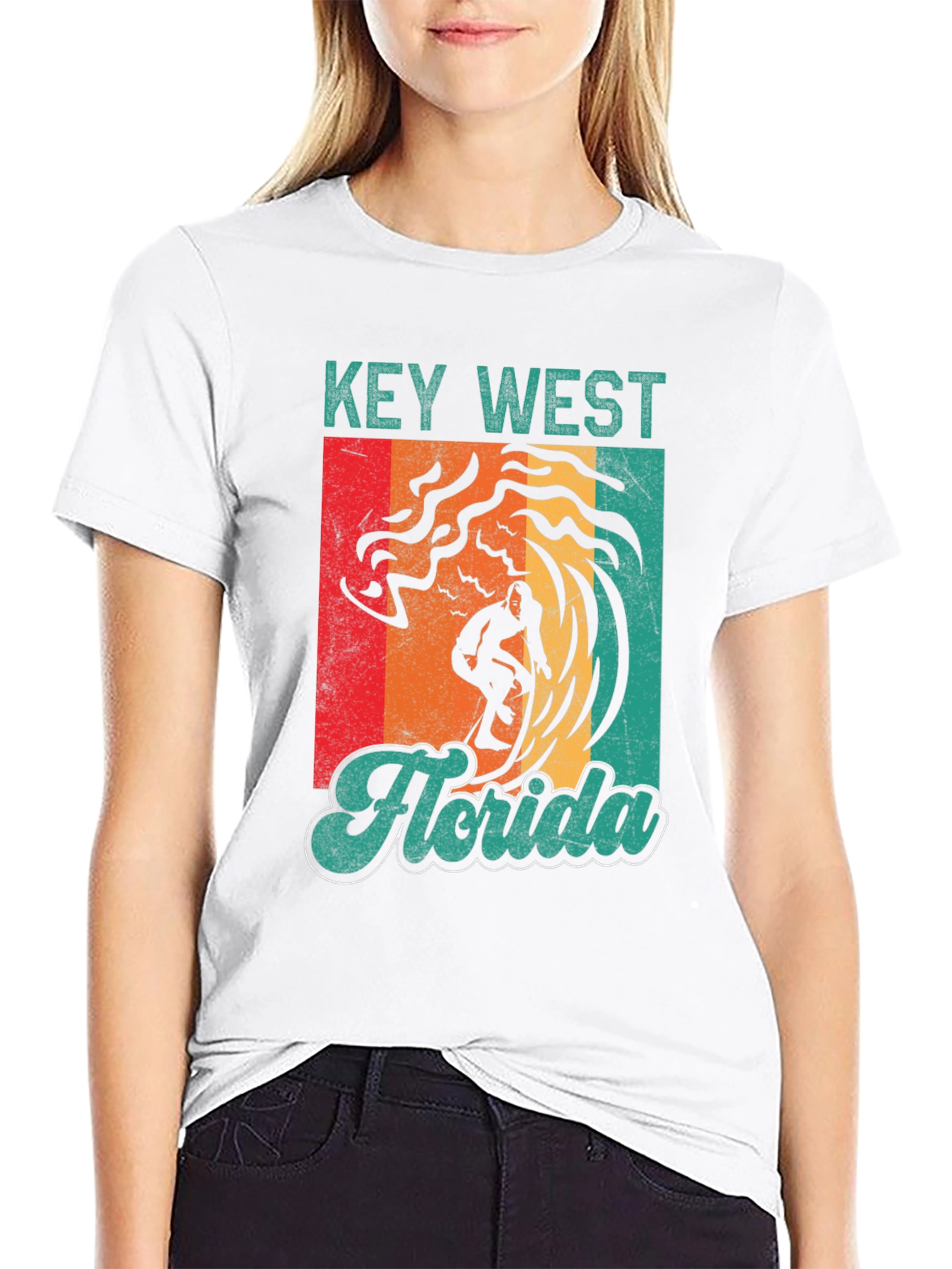 Key West Florida Surfing T-Shirt