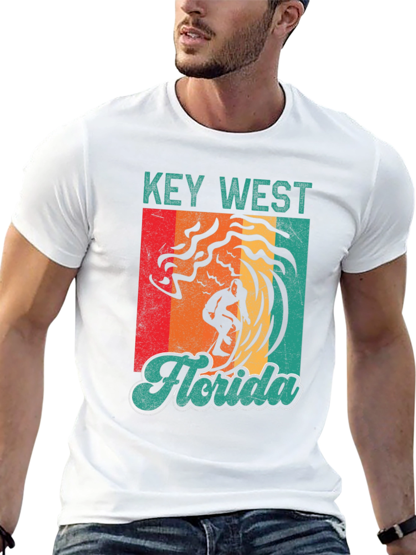 Key West Florida Surfing T-Shirt