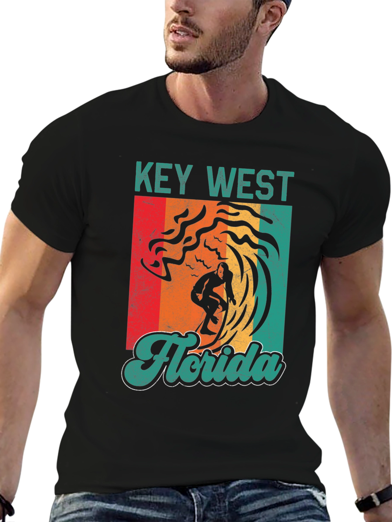 Key West Florida Surfing T-Shirt
