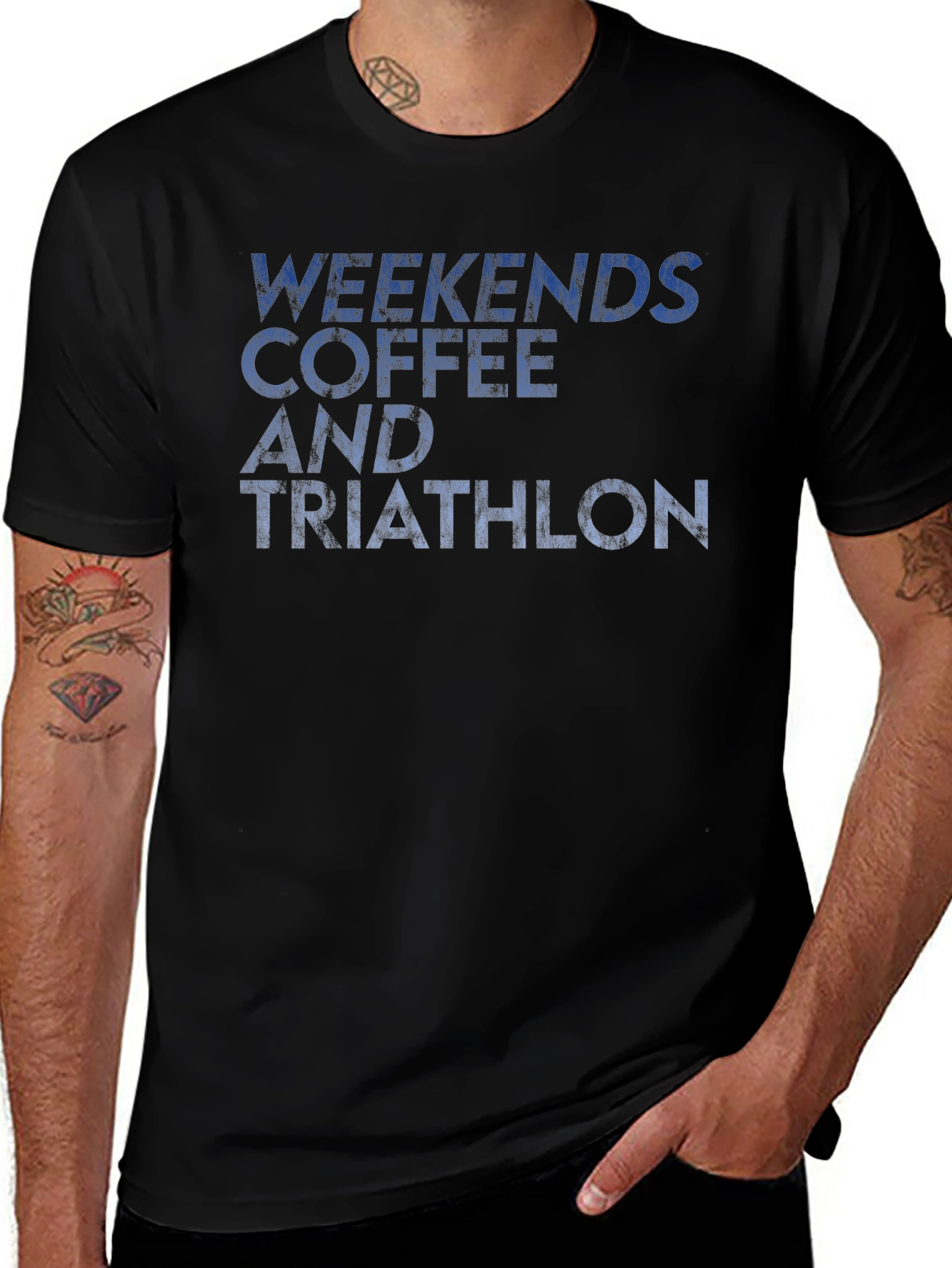 Weekends Coffee and Triathlon T-Shirt