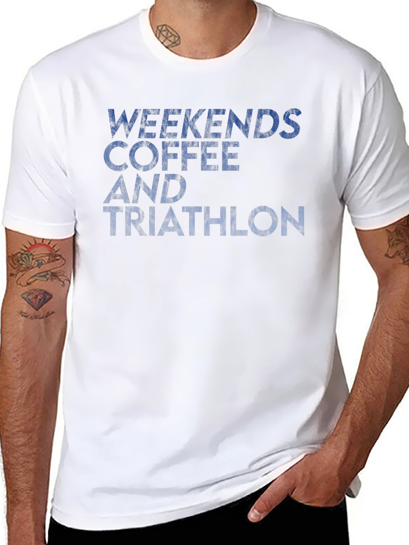 Weekends Coffee and Triathlon T-Shirt