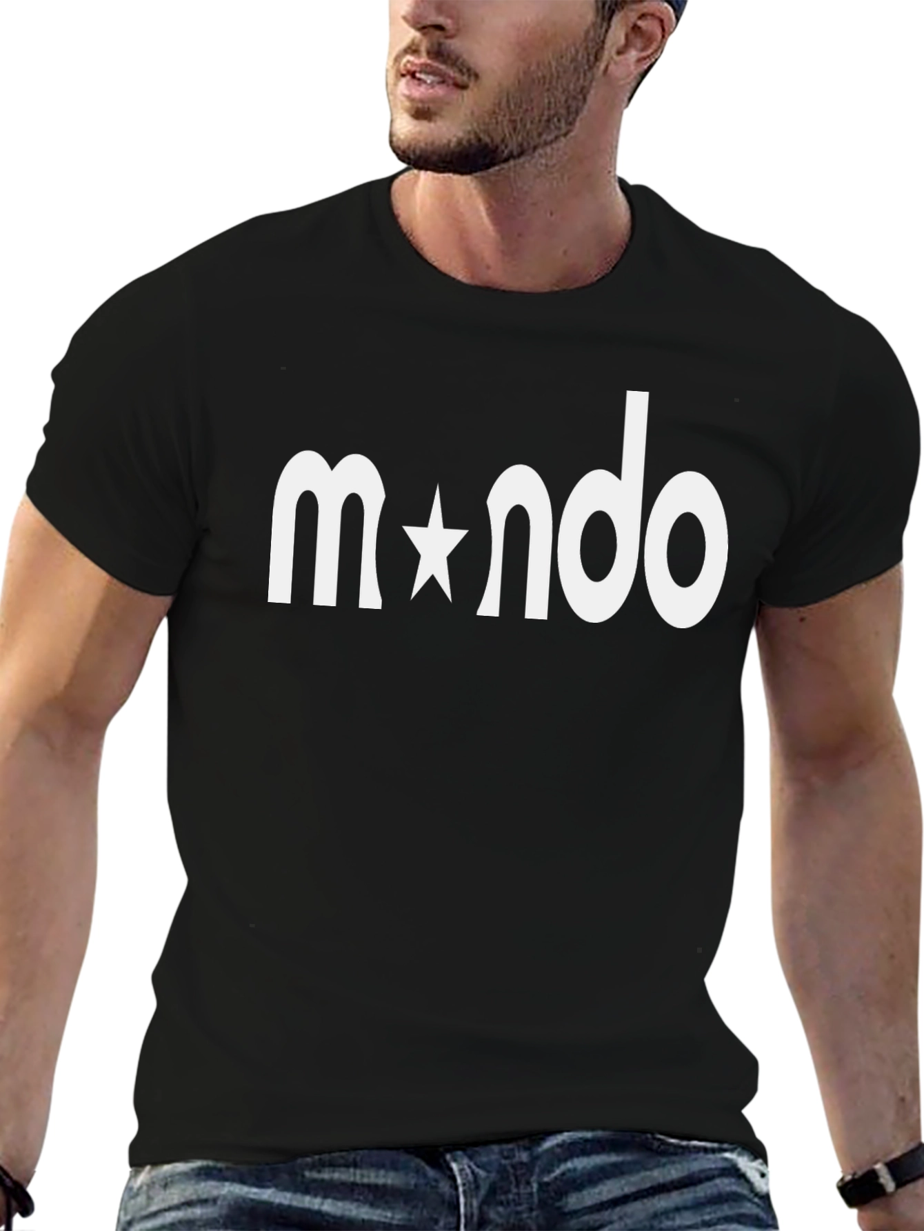Mando Star Logo T-Shirt - Classic Black Tee