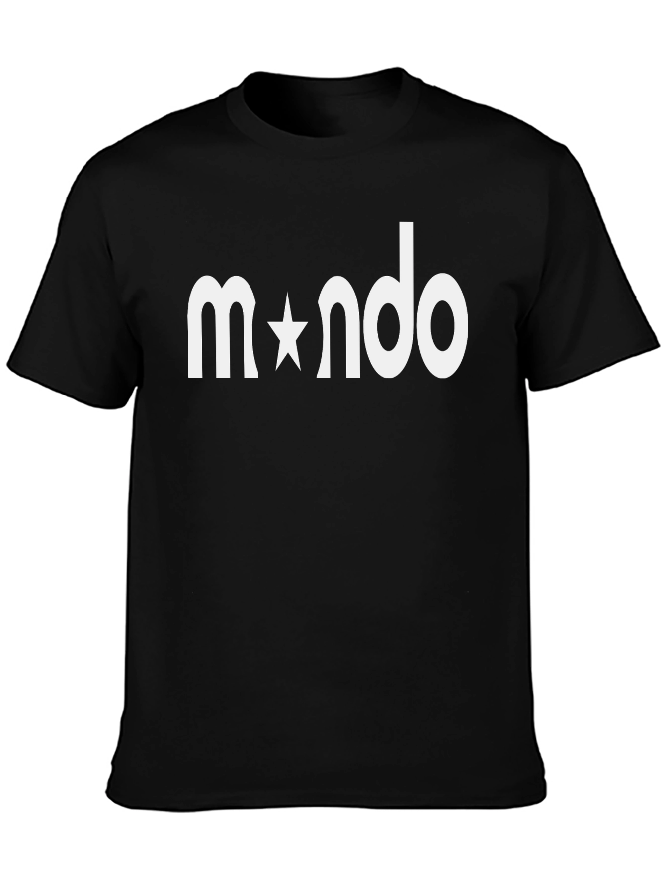 Mando Star Logo T-Shirt - Classic Black Tee