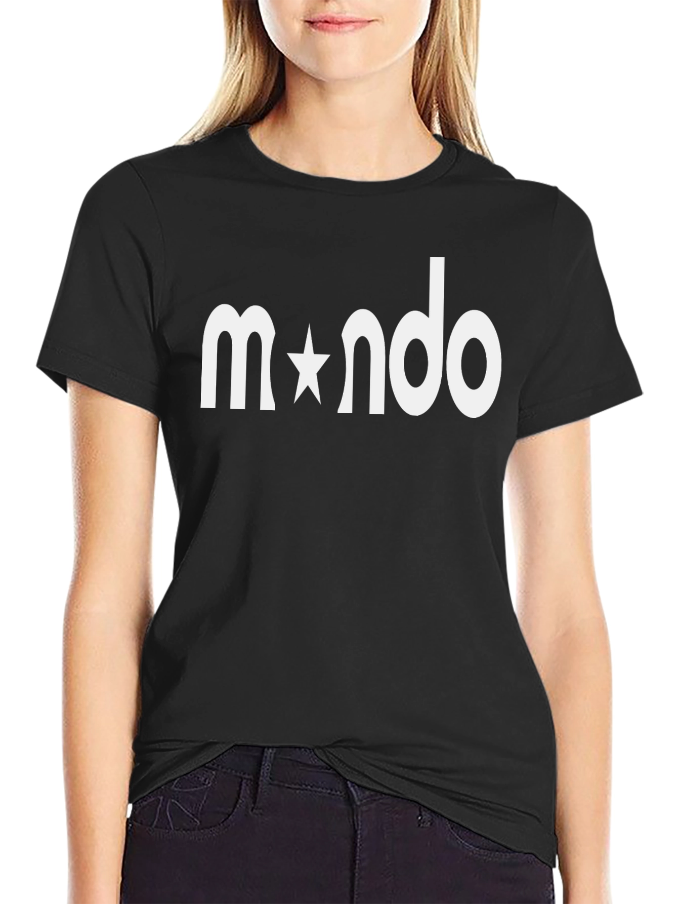 Mando Star Logo T-Shirt - Classic Black Tee