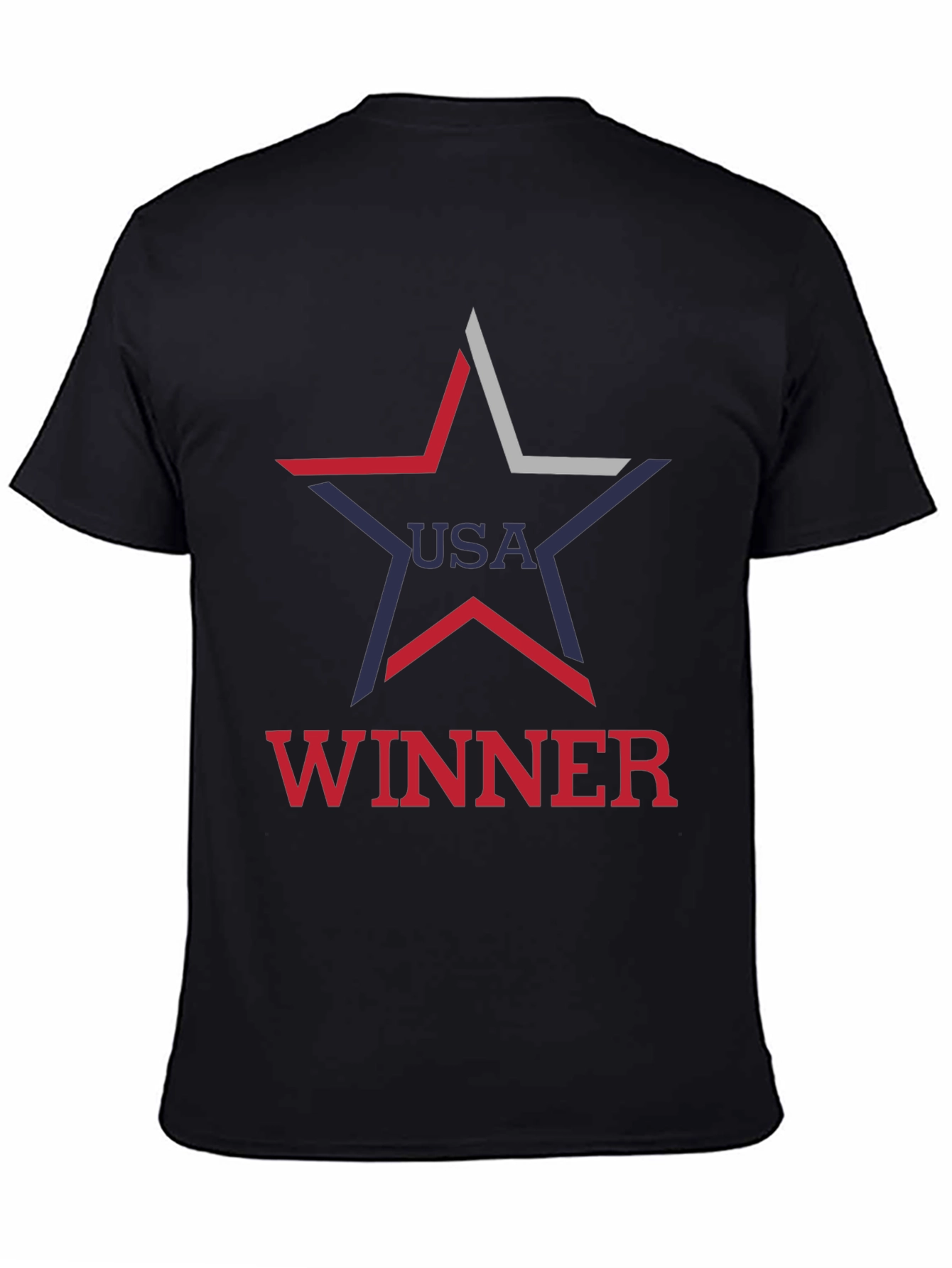USA Winner Graphic Tee - Patriotic Star Design