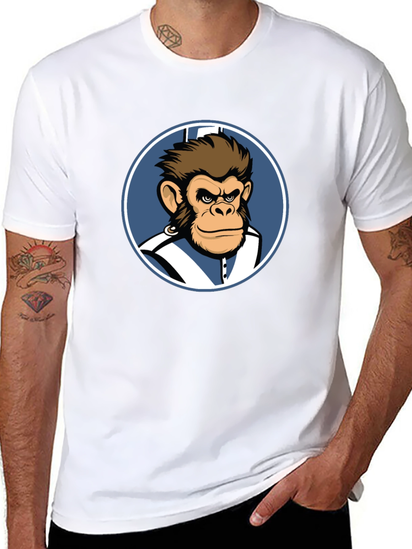 Monkey Cartoon T-Shirt - Cool Graphic Tee