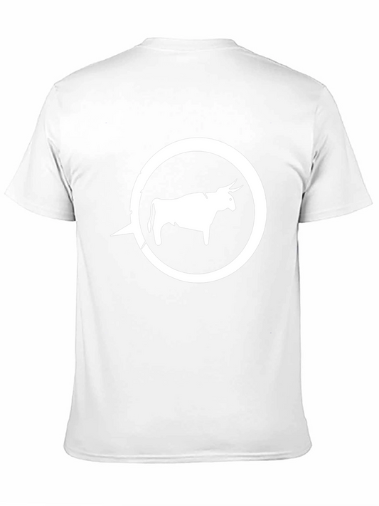 Bull Graphic Tee - Stylish Mens Black T-Shirt