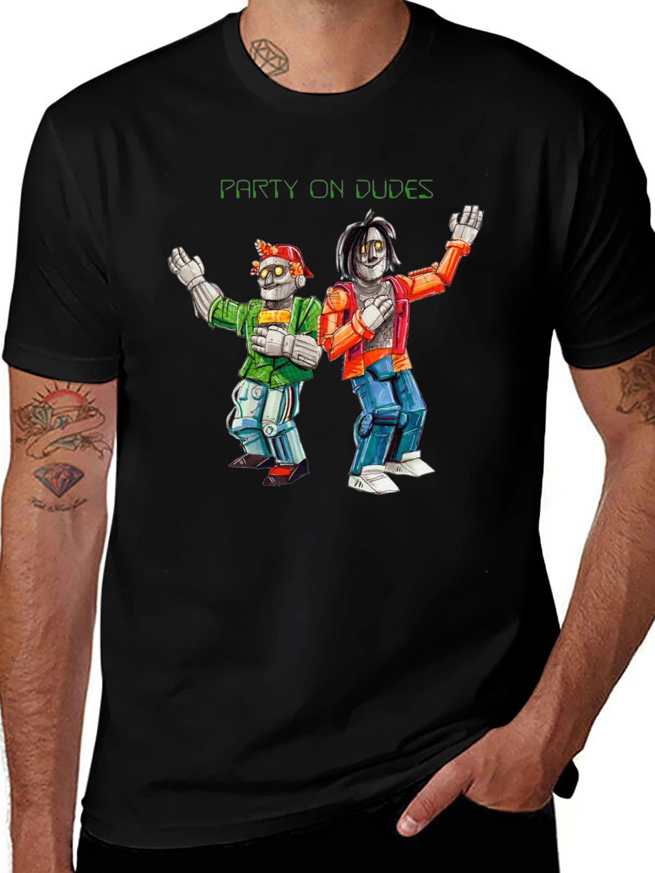 Party On Dudes T-Shirt - Novelty Graphic Tee