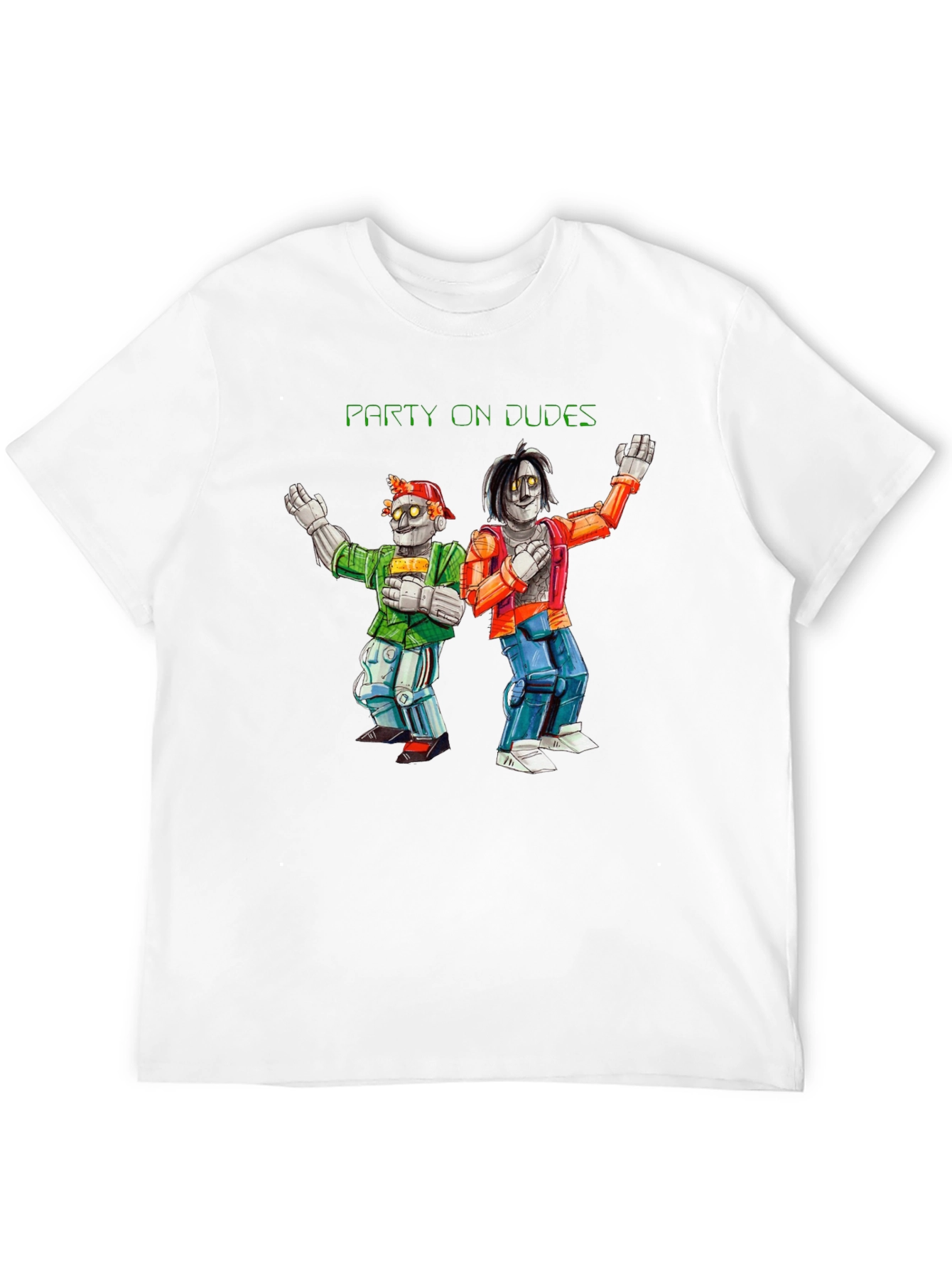 Party On Dudes T-Shirt - Novelty Graphic Tee