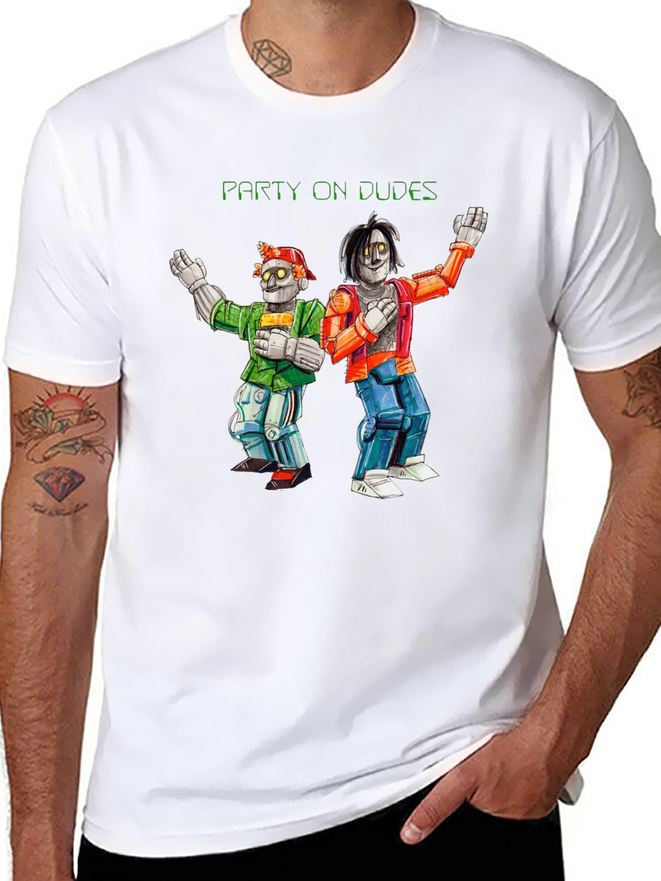 Party On Dudes T-Shirt - Novelty Graphic Tee