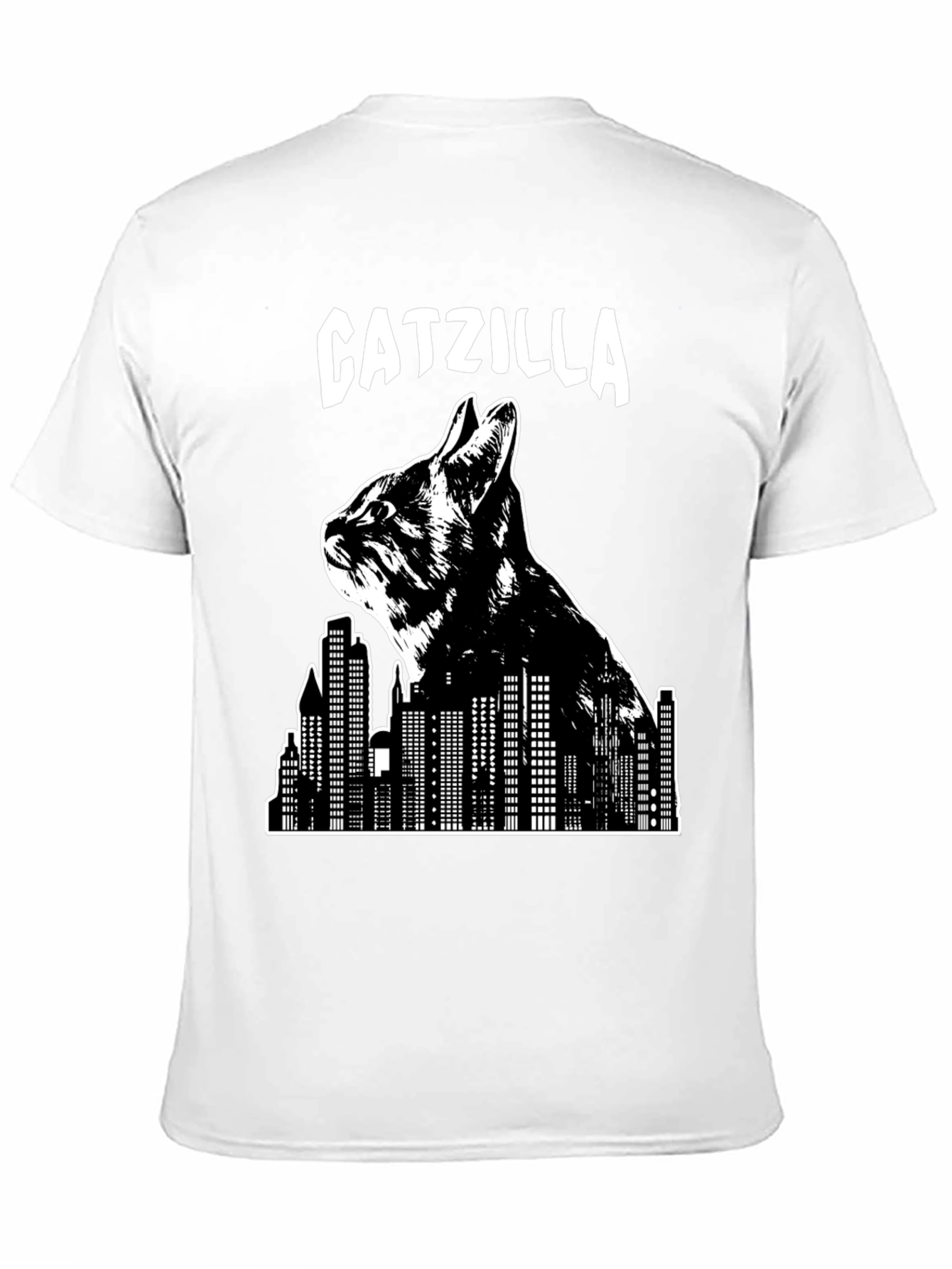 Catzilla T-Shirt - Cat Graphic Novelty Tee