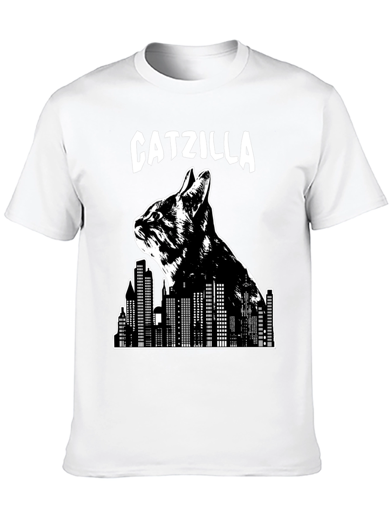 Catzilla T-Shirt - Cat Graphic Novelty Tee