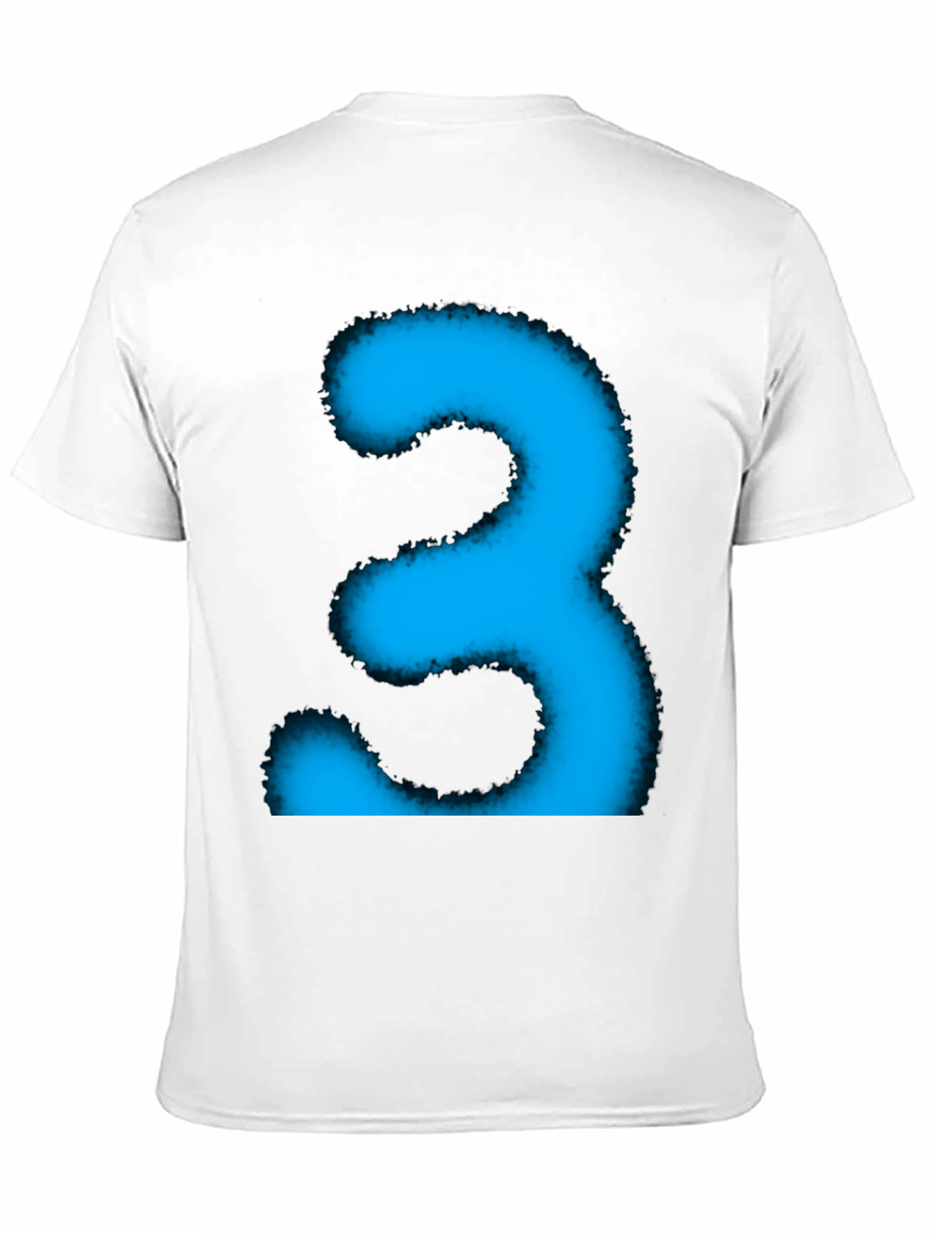 Cool Blue Number Three Graphic Tee