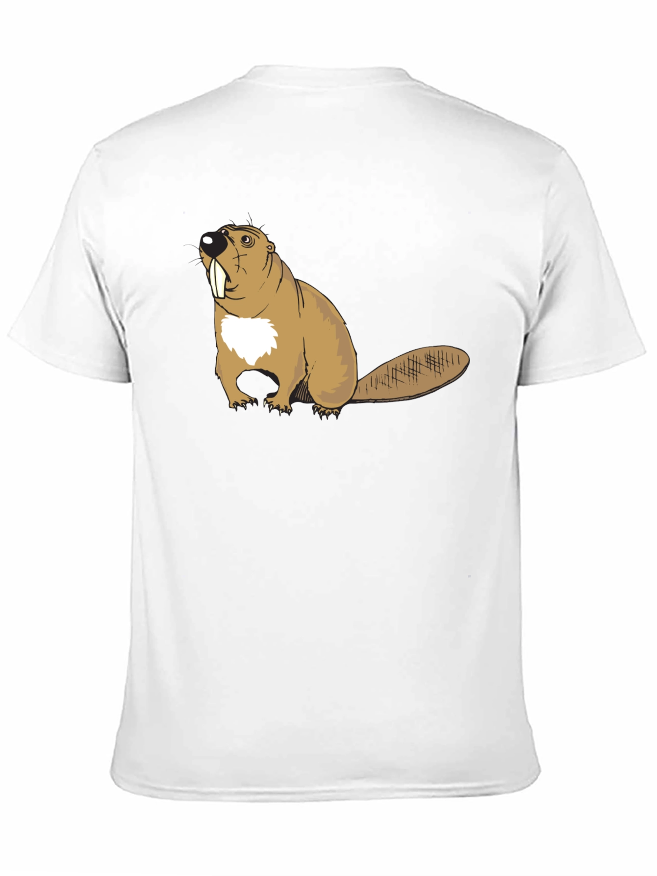 Beaver Graphic T-Shirt - Black Cotton Tee