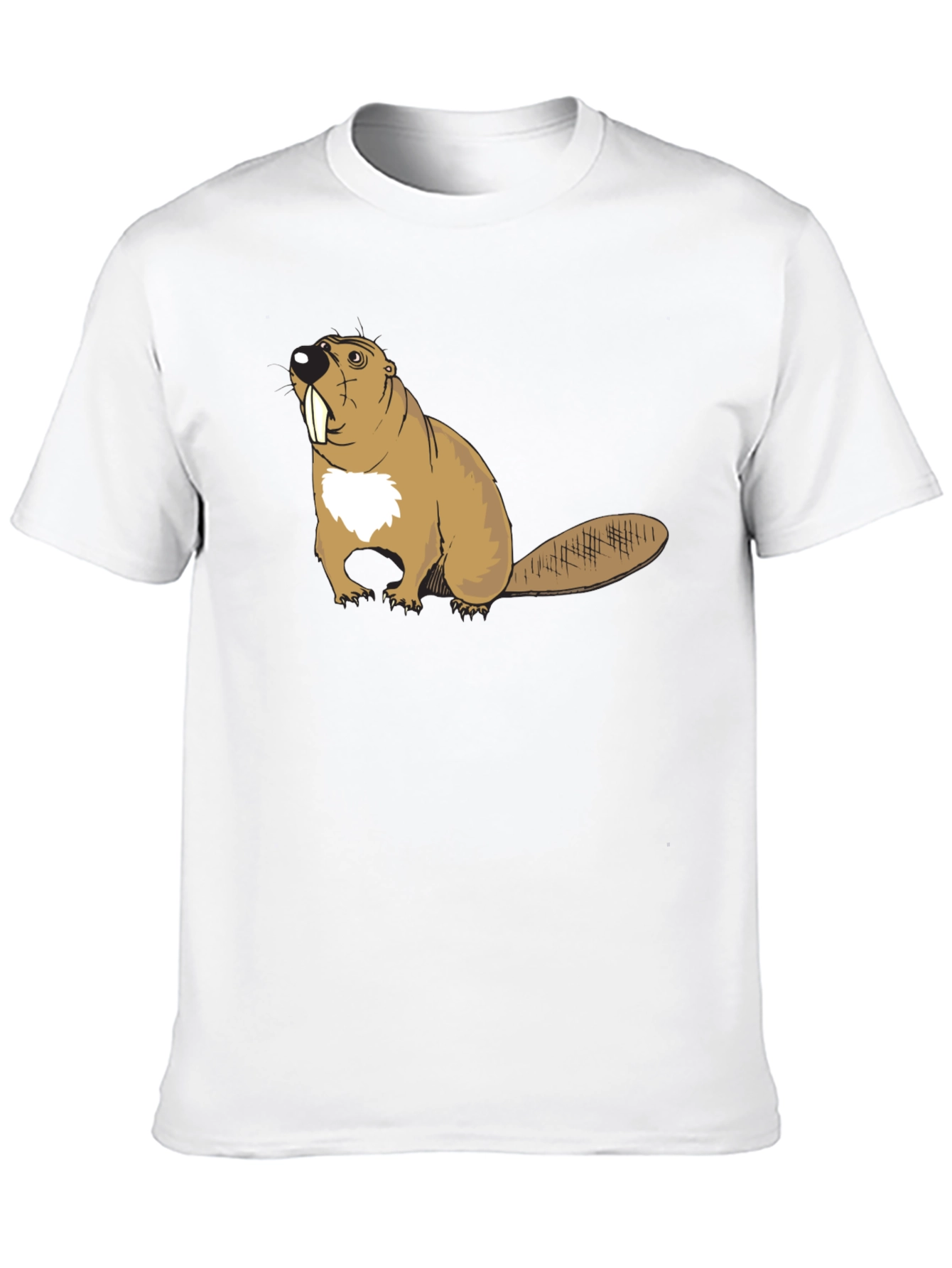 Beaver Graphic T-Shirt - Black Cotton Tee
