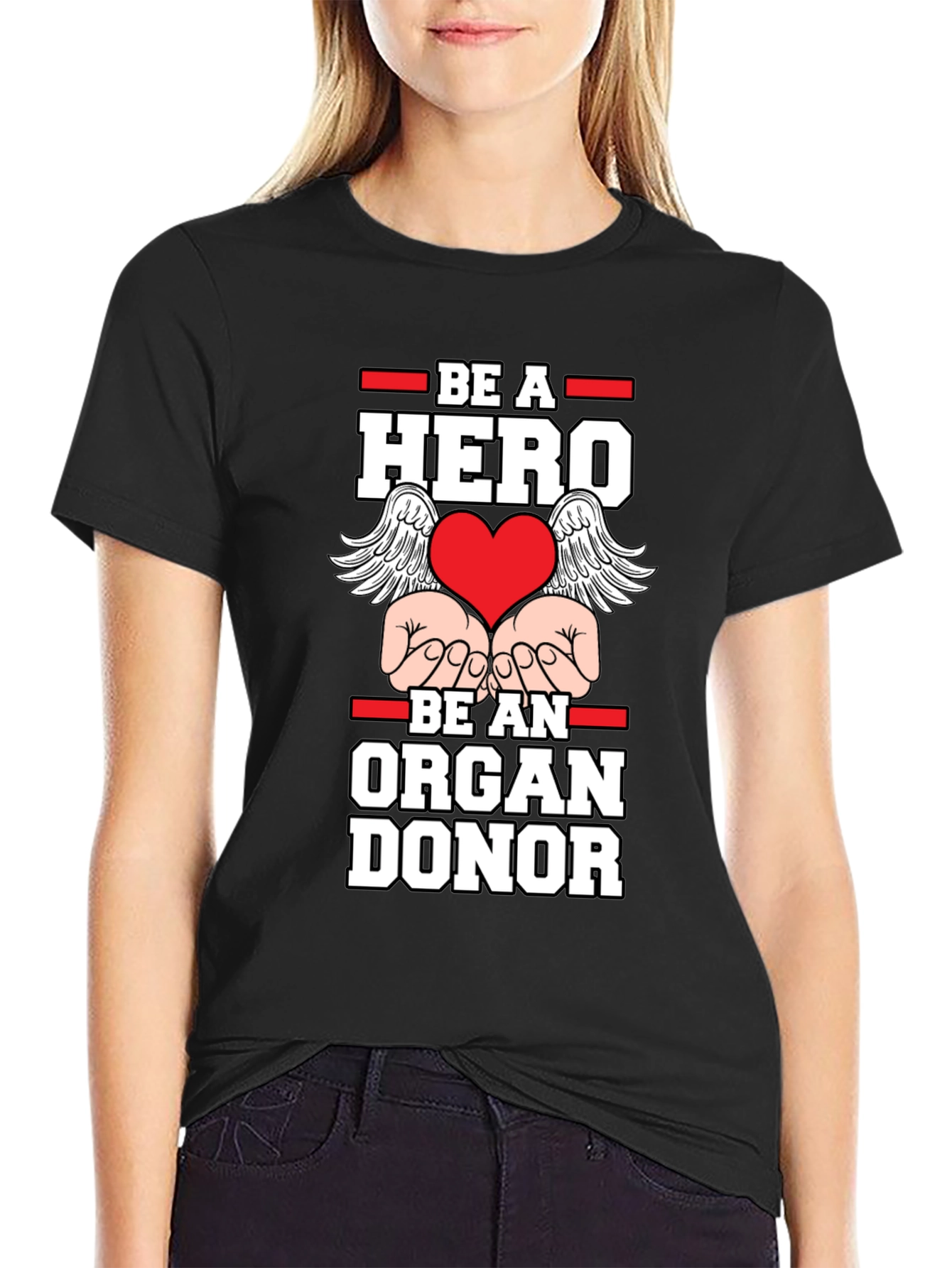 Be a Hero Organ Donor Graphic Tee