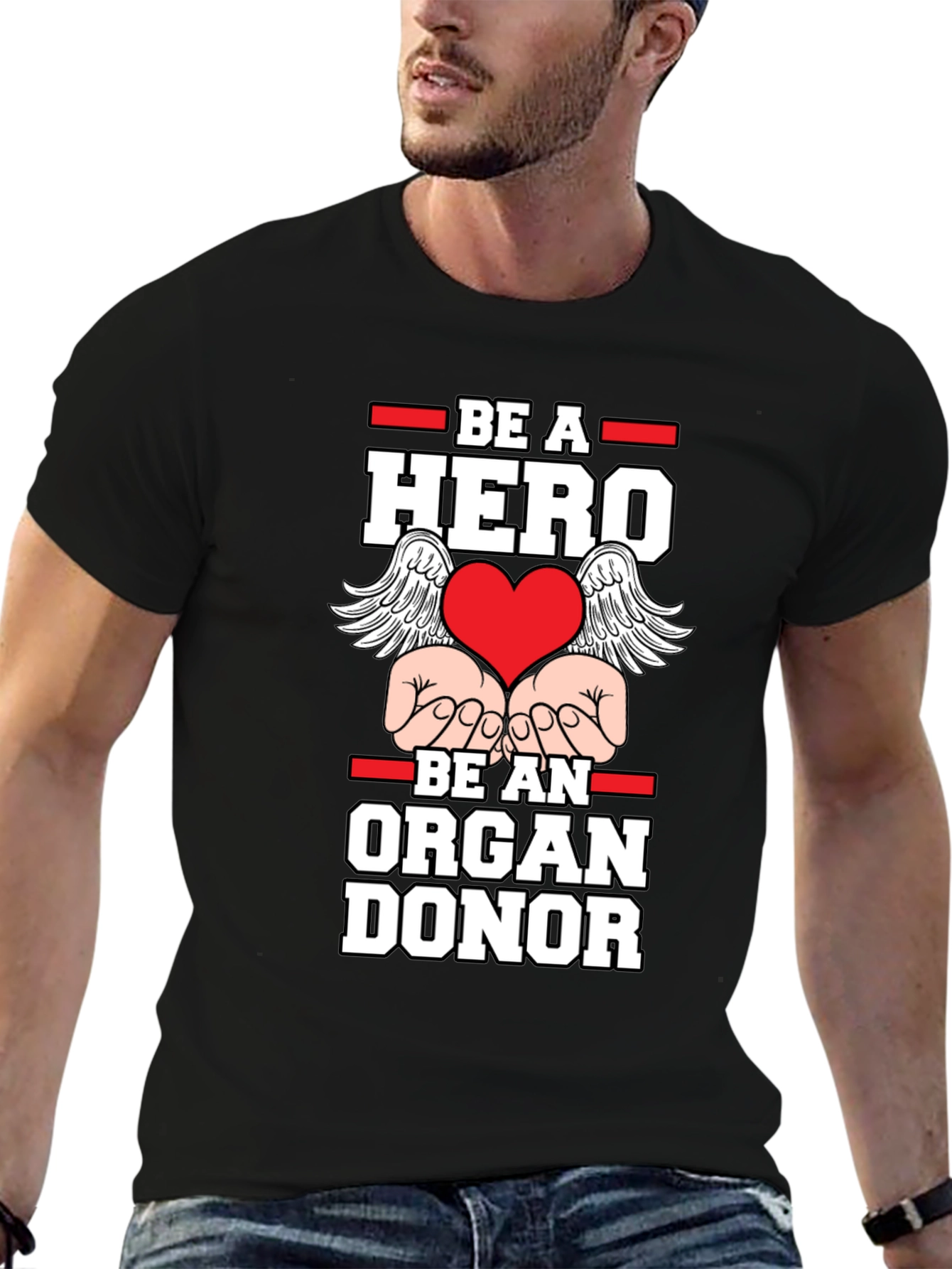 Be a Hero Organ Donor Graphic Tee