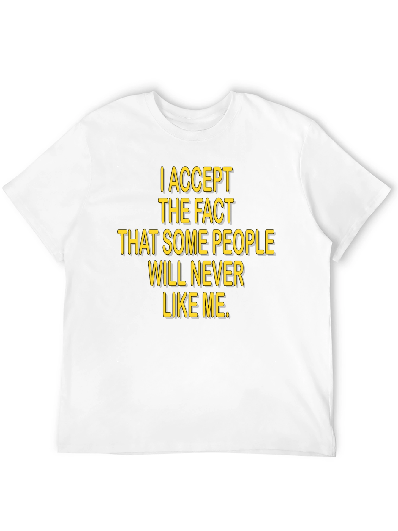 I Accept The Fact T-Shirt Black Humor Tee