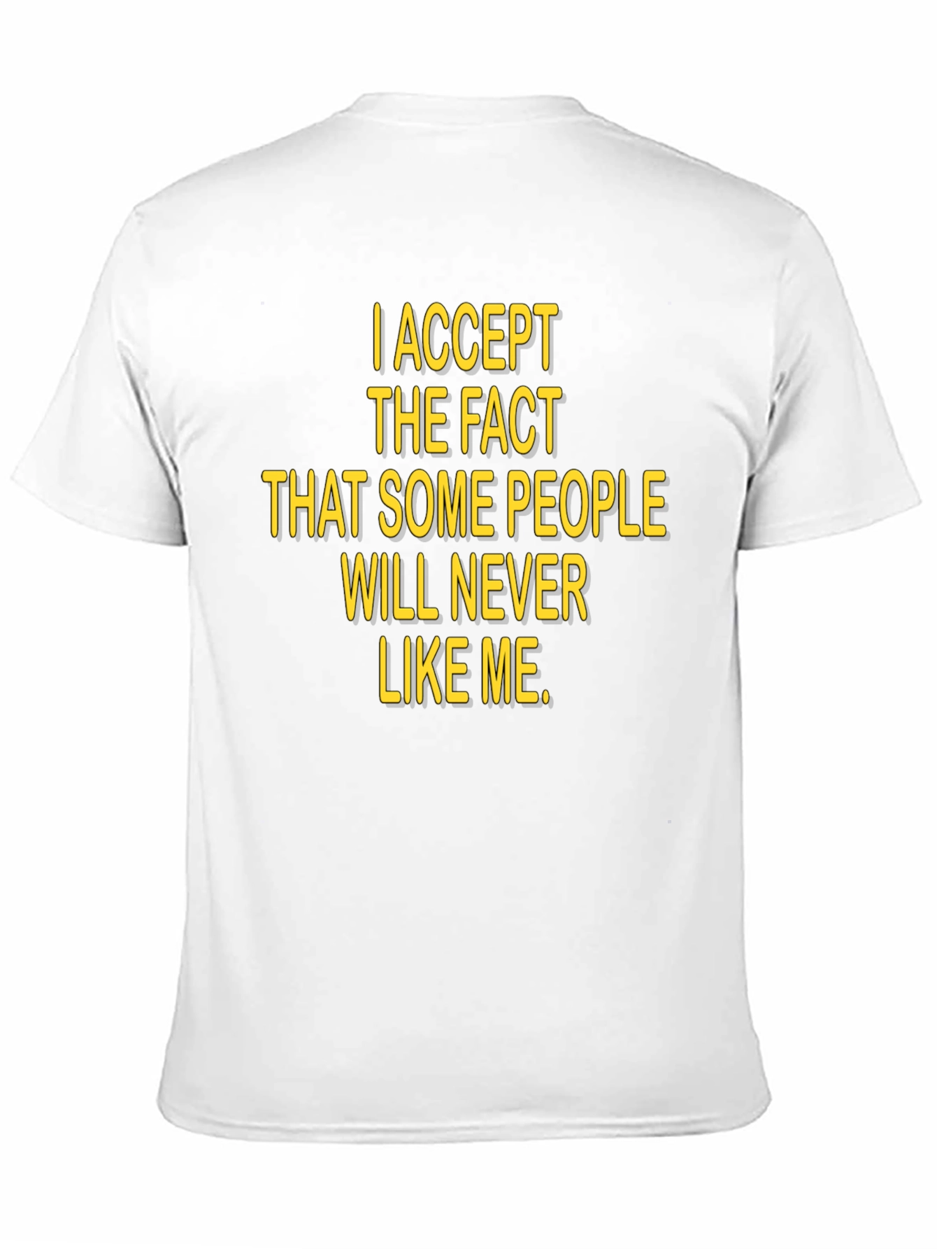 I Accept The Fact T-Shirt Black Humor Tee