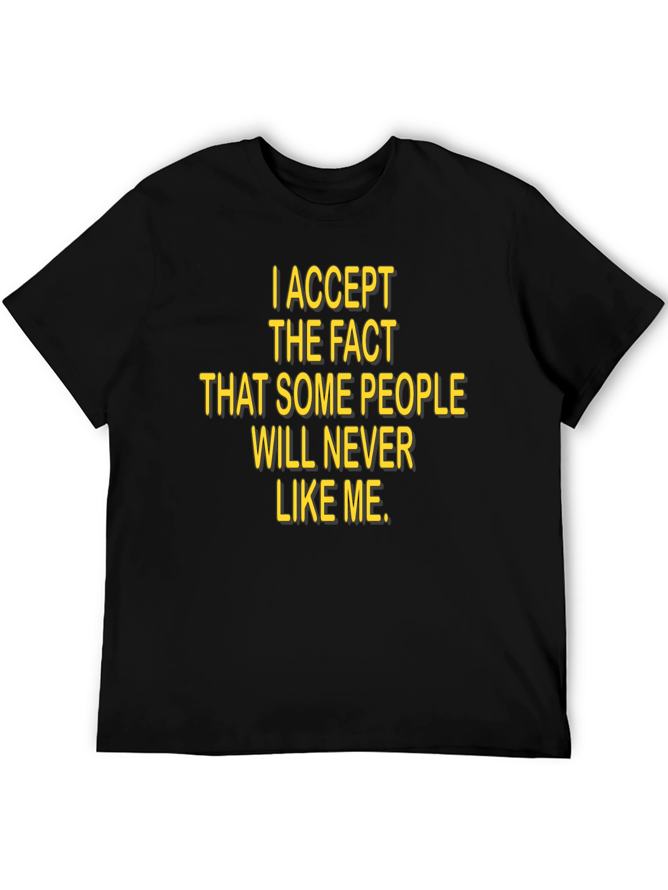 I Accept The Fact T-Shirt Black Humor Tee