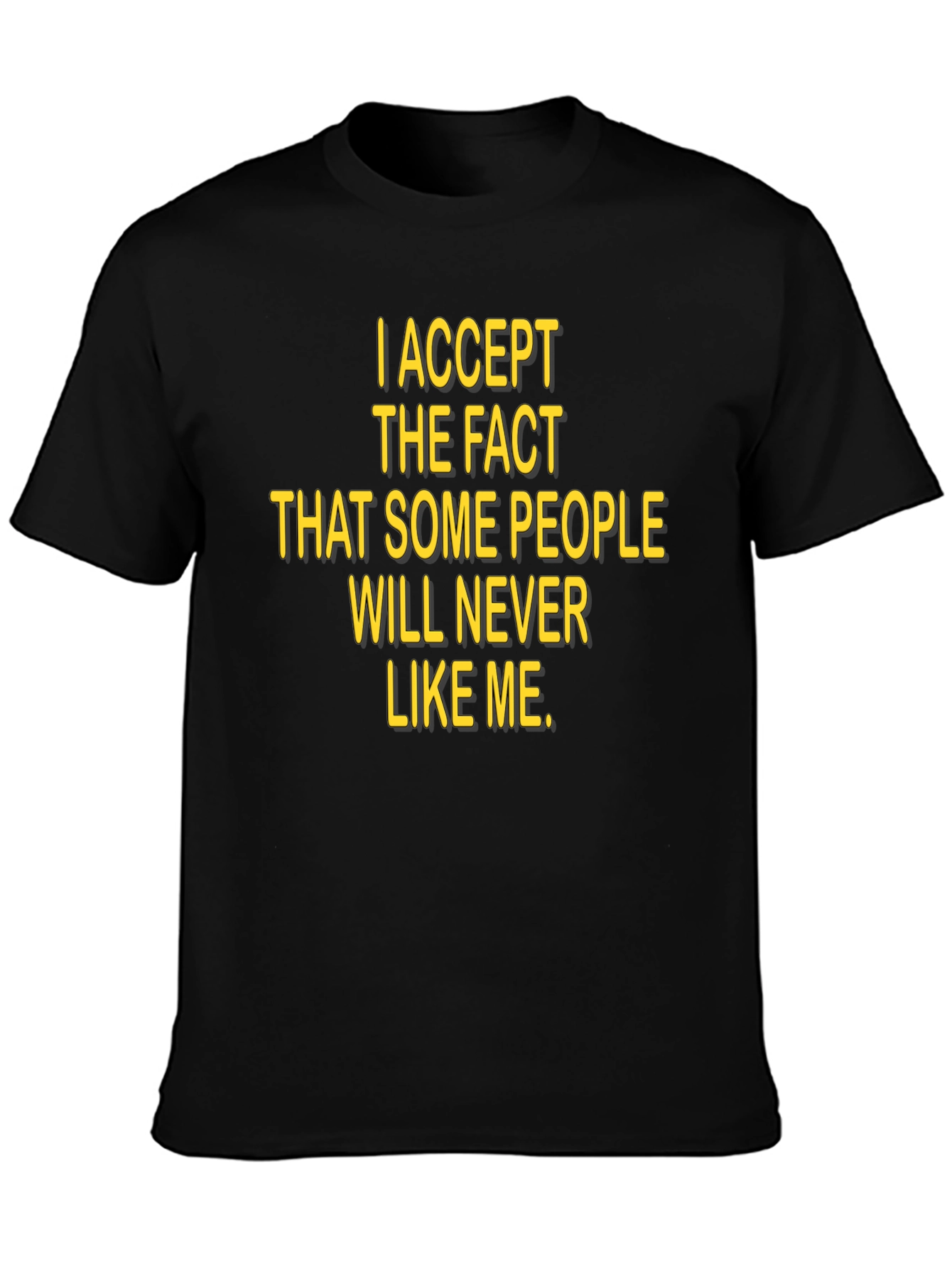 I Accept The Fact T-Shirt Black Humor Tee