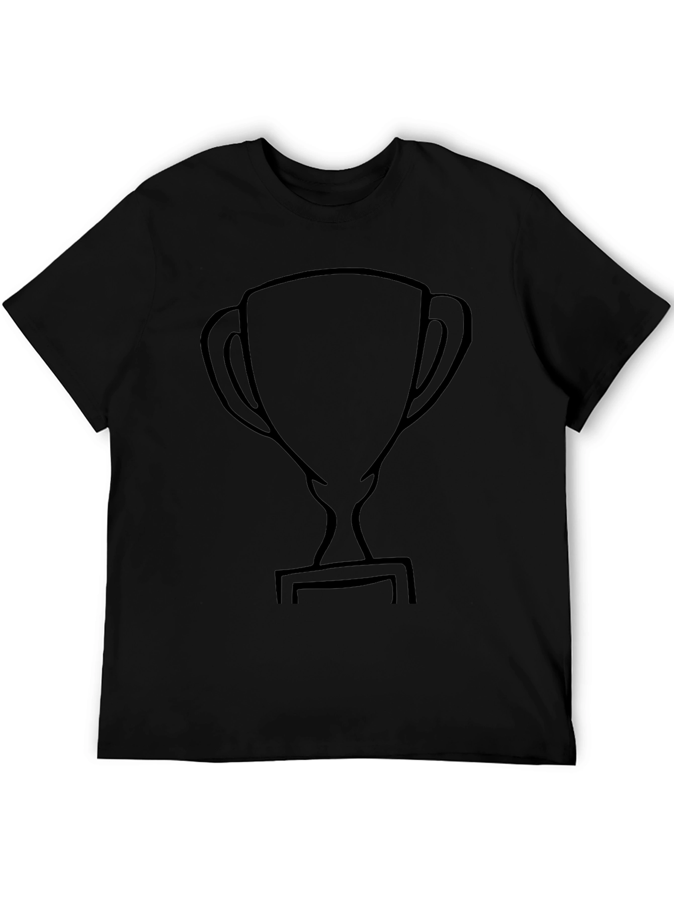 Black Trophy Graphic T-Shirt - Casual Comfort