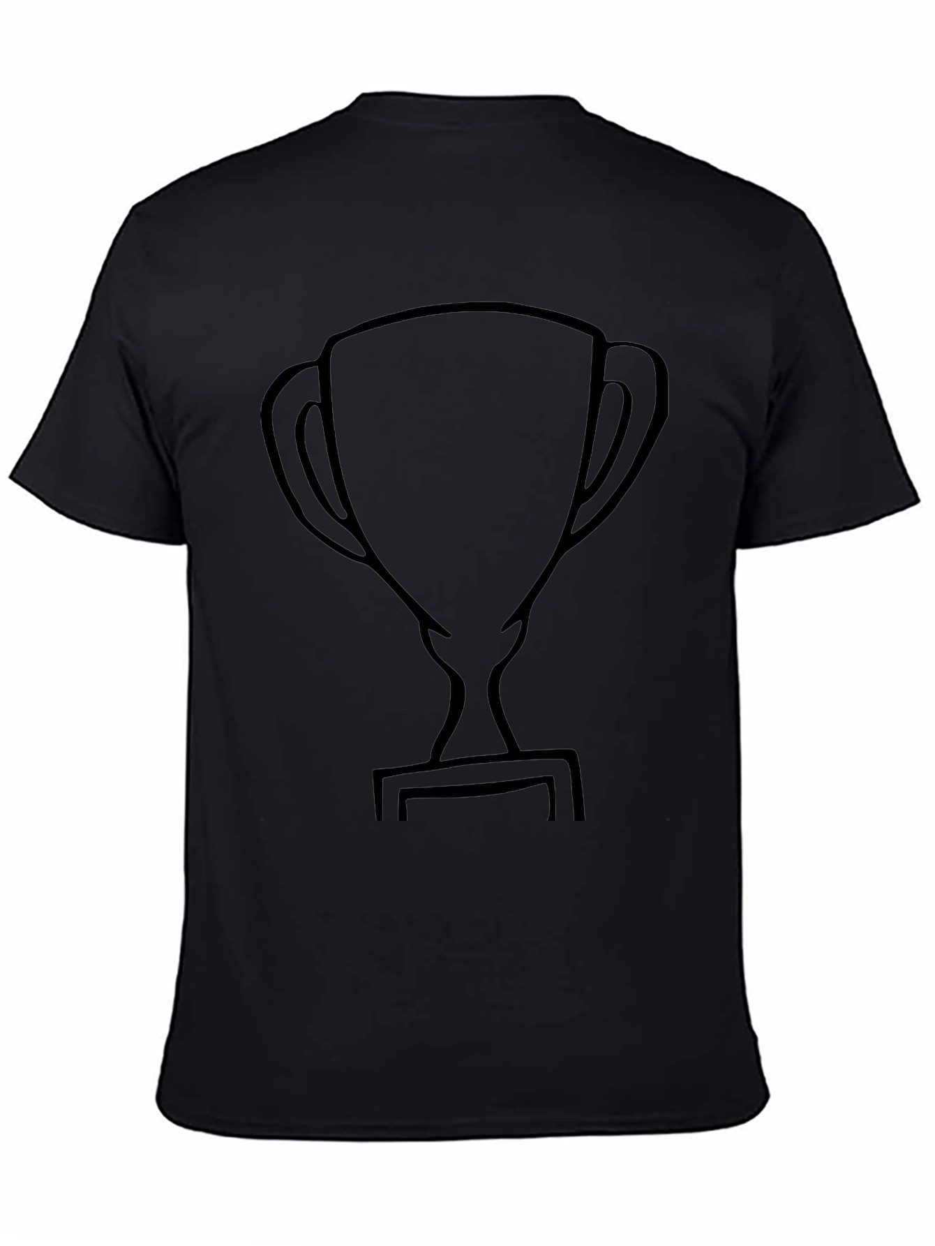 Black Trophy Graphic T-Shirt - Casual Comfort