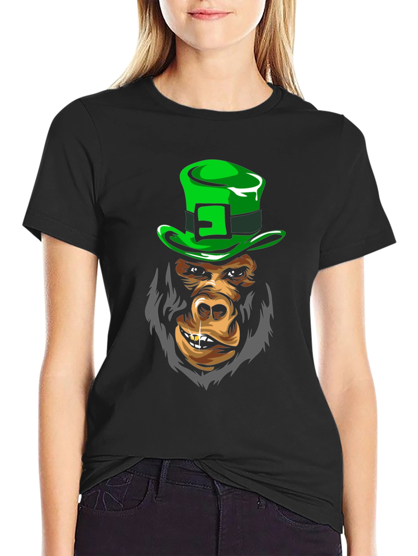 Leprechaun Gorilla Graphic Tee