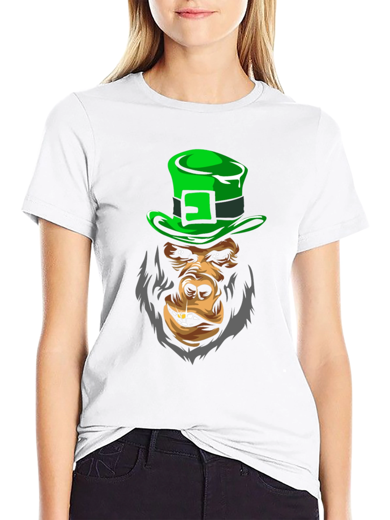 Leprechaun Gorilla Graphic Tee