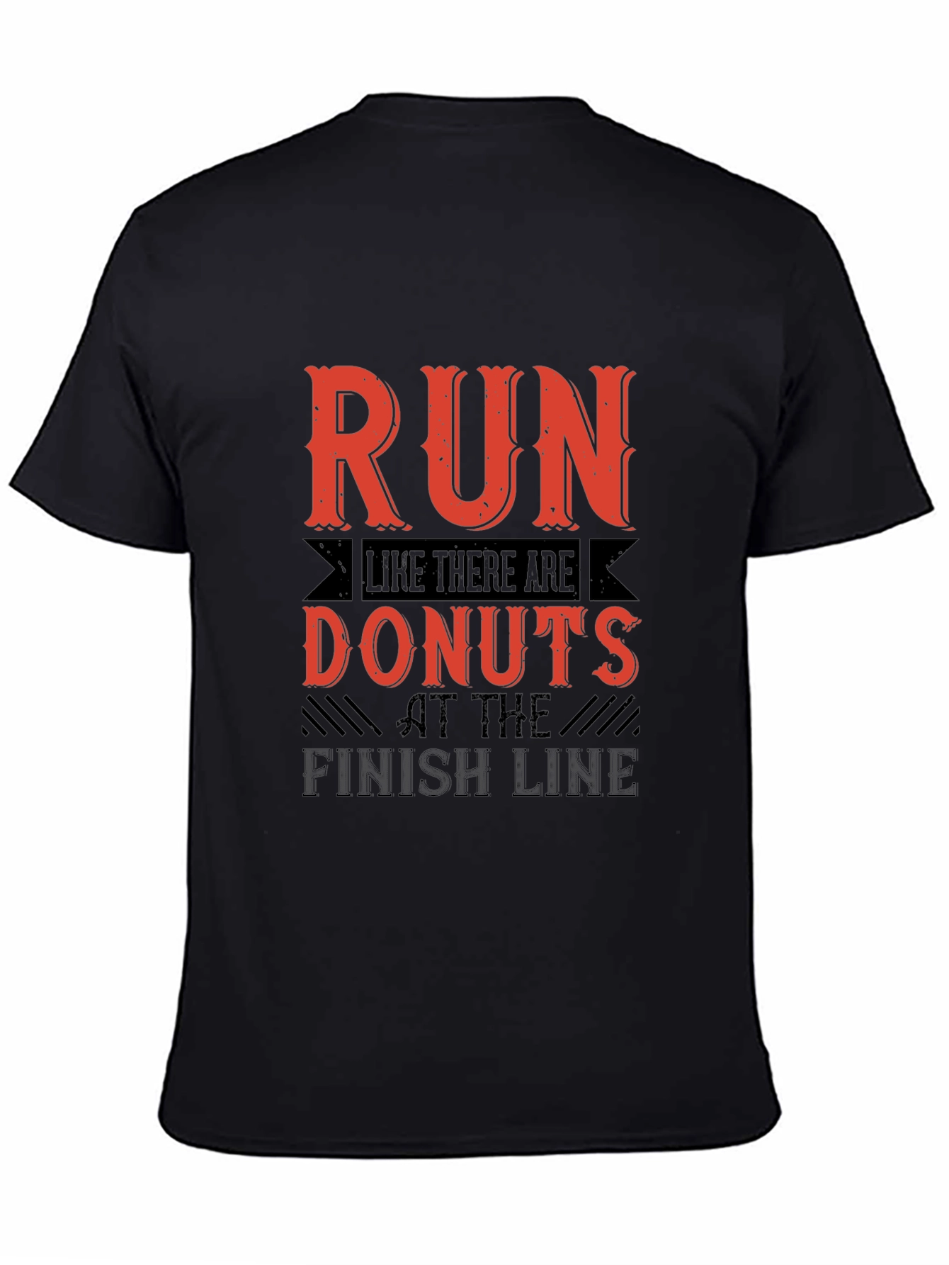 Run For Donuts Black T-Shirt