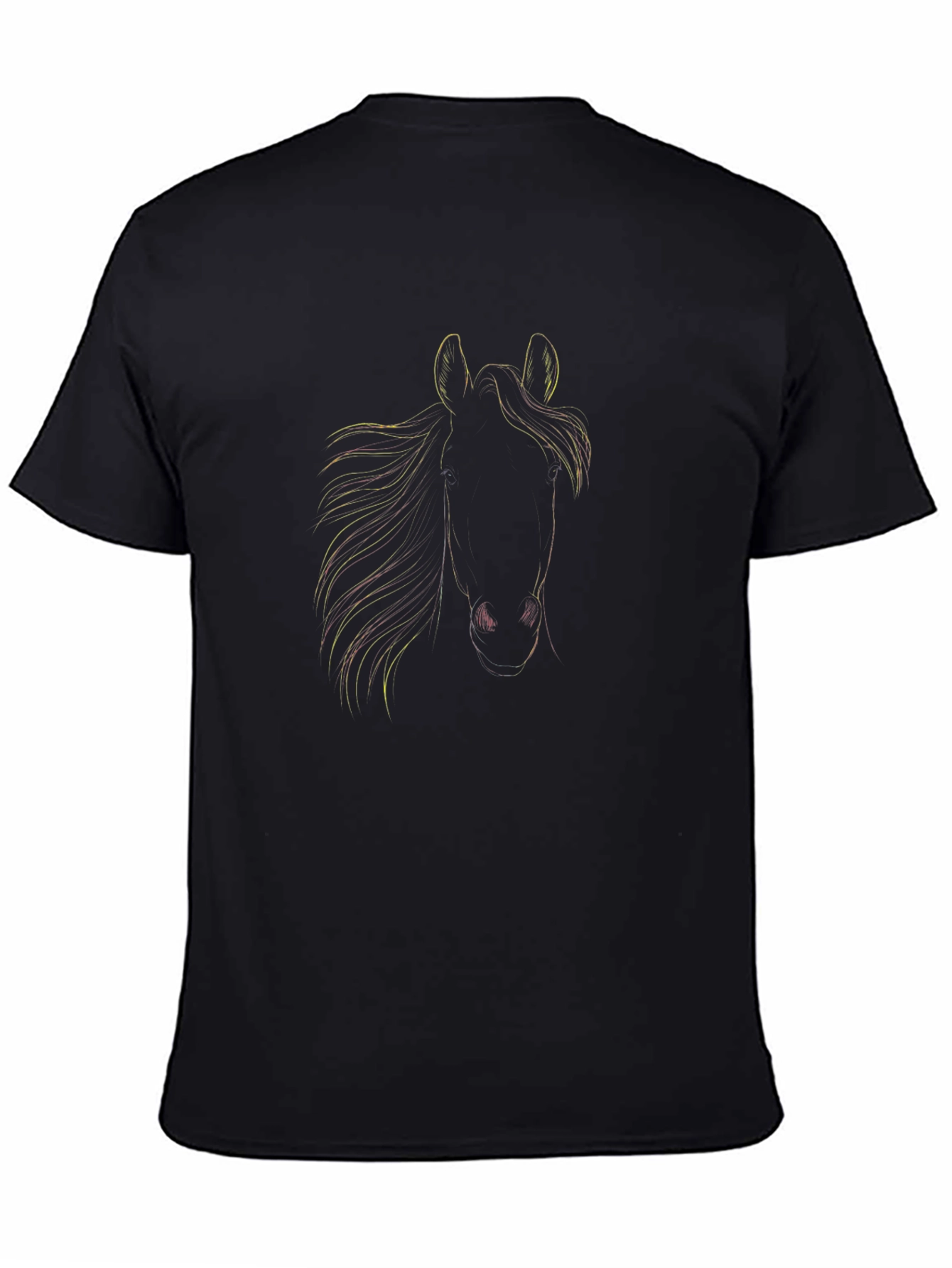 Black Horse Graphic Tee - Stylish and Unique