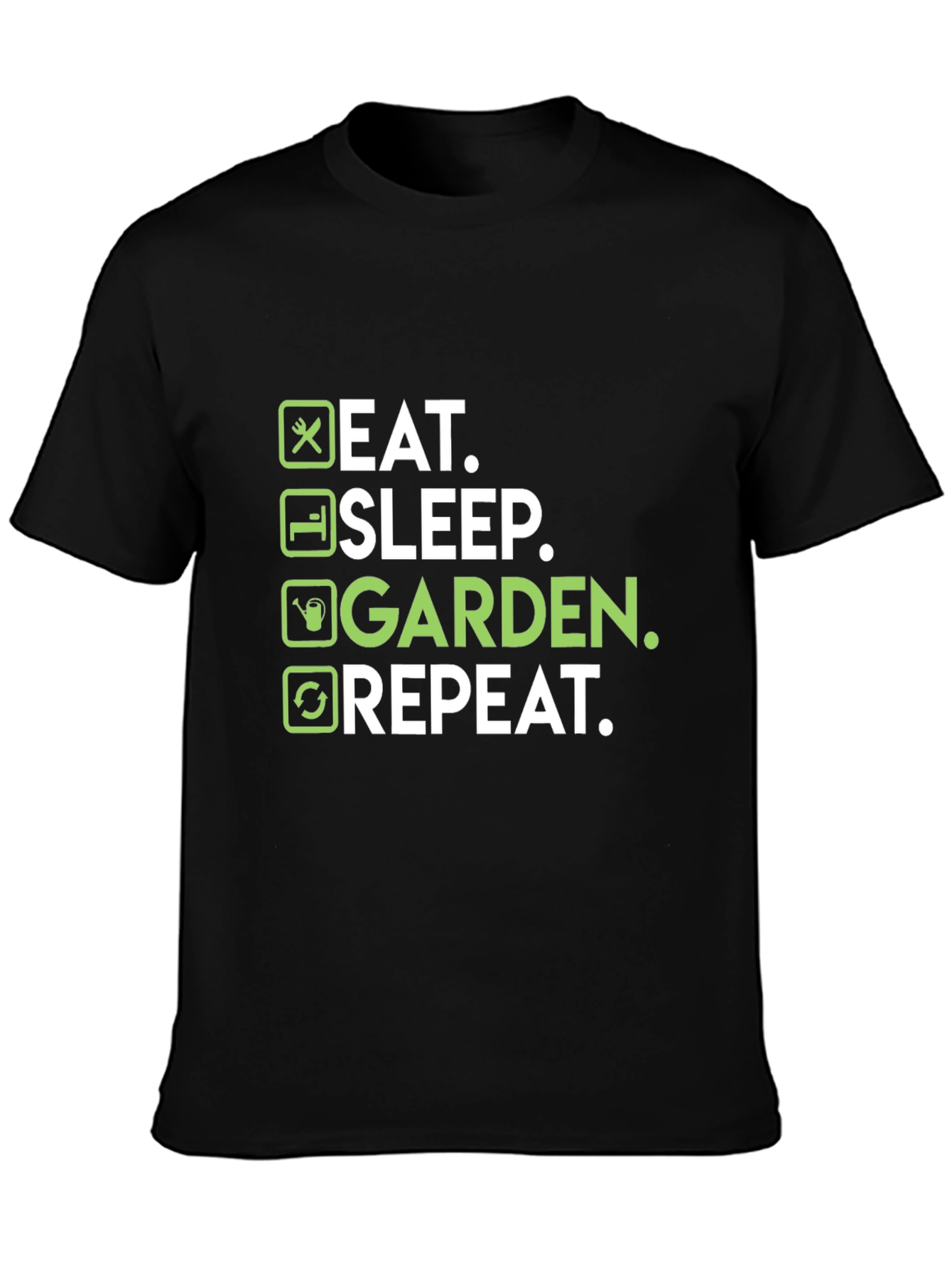 Eat Sleep Garden Repeat Graphic T-Shirt