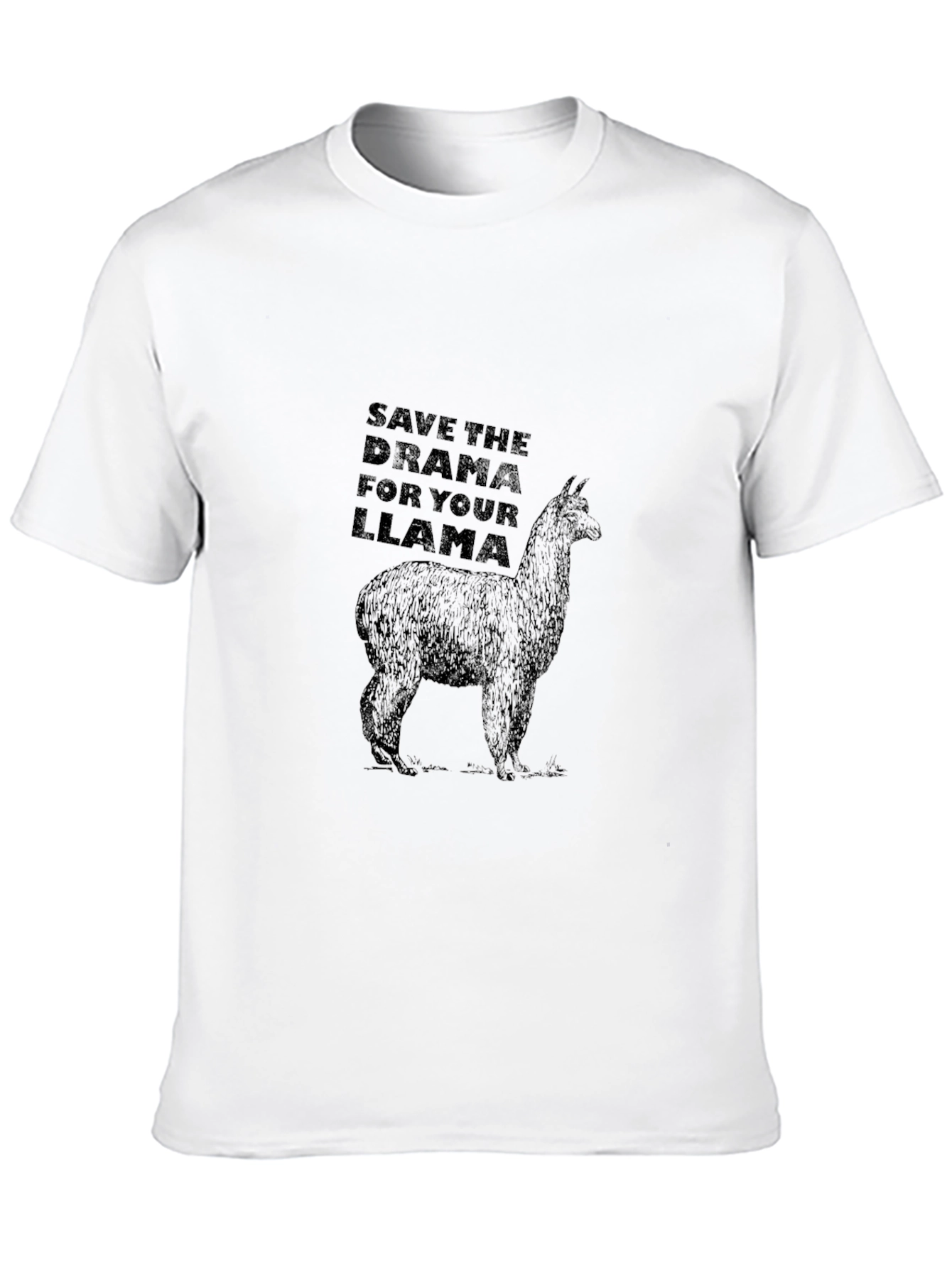 Save The Drama For Your Llama Black T-Shirt