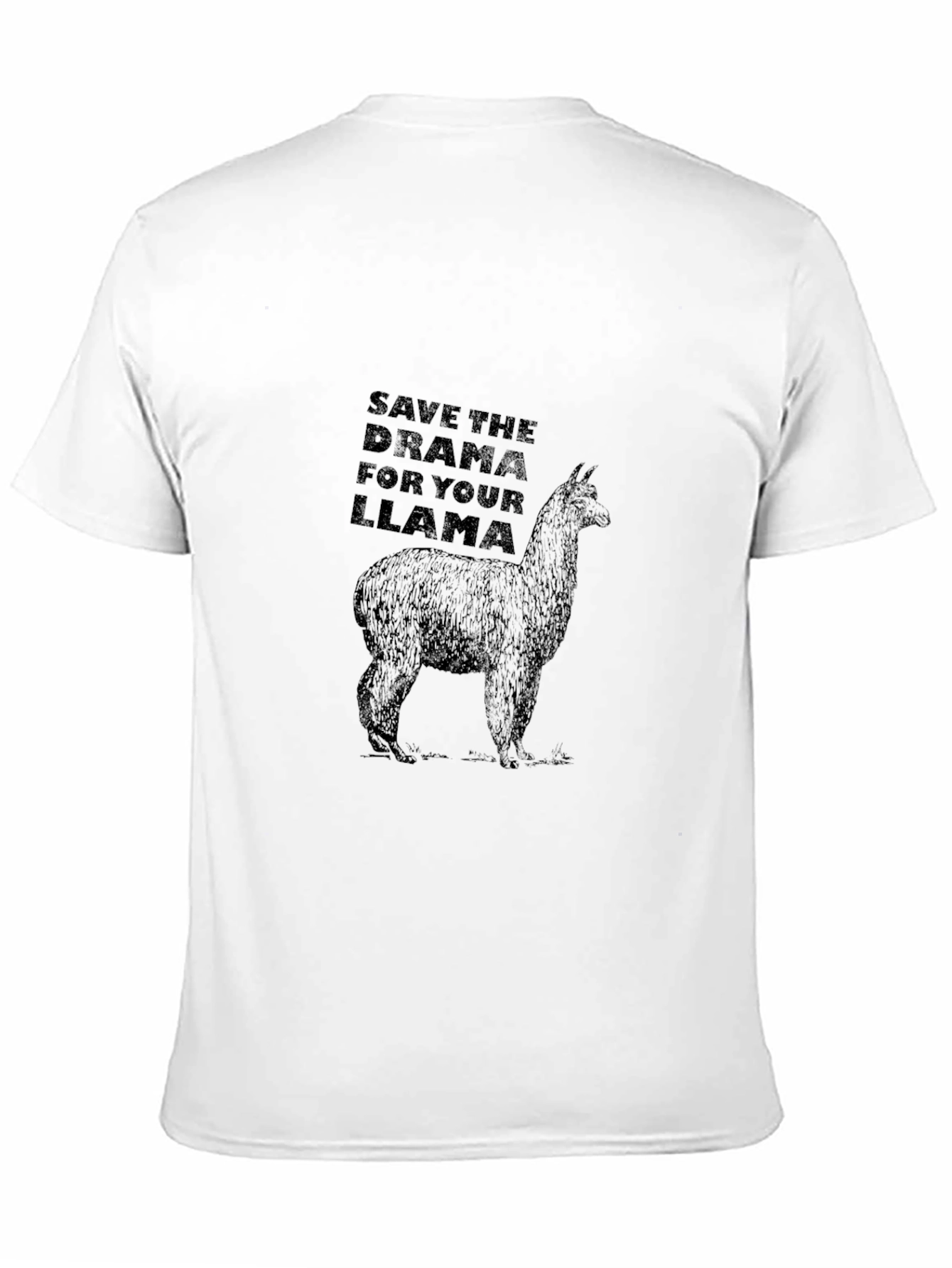 Save The Drama For Your Llama Black T-Shirt
