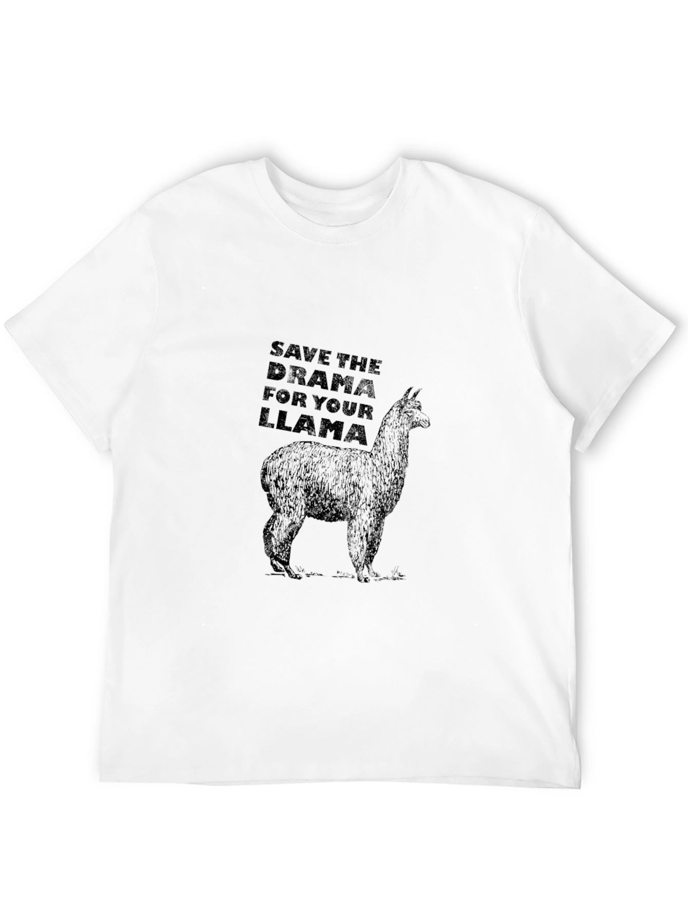 Save The Drama For Your Llama Black T-Shirt