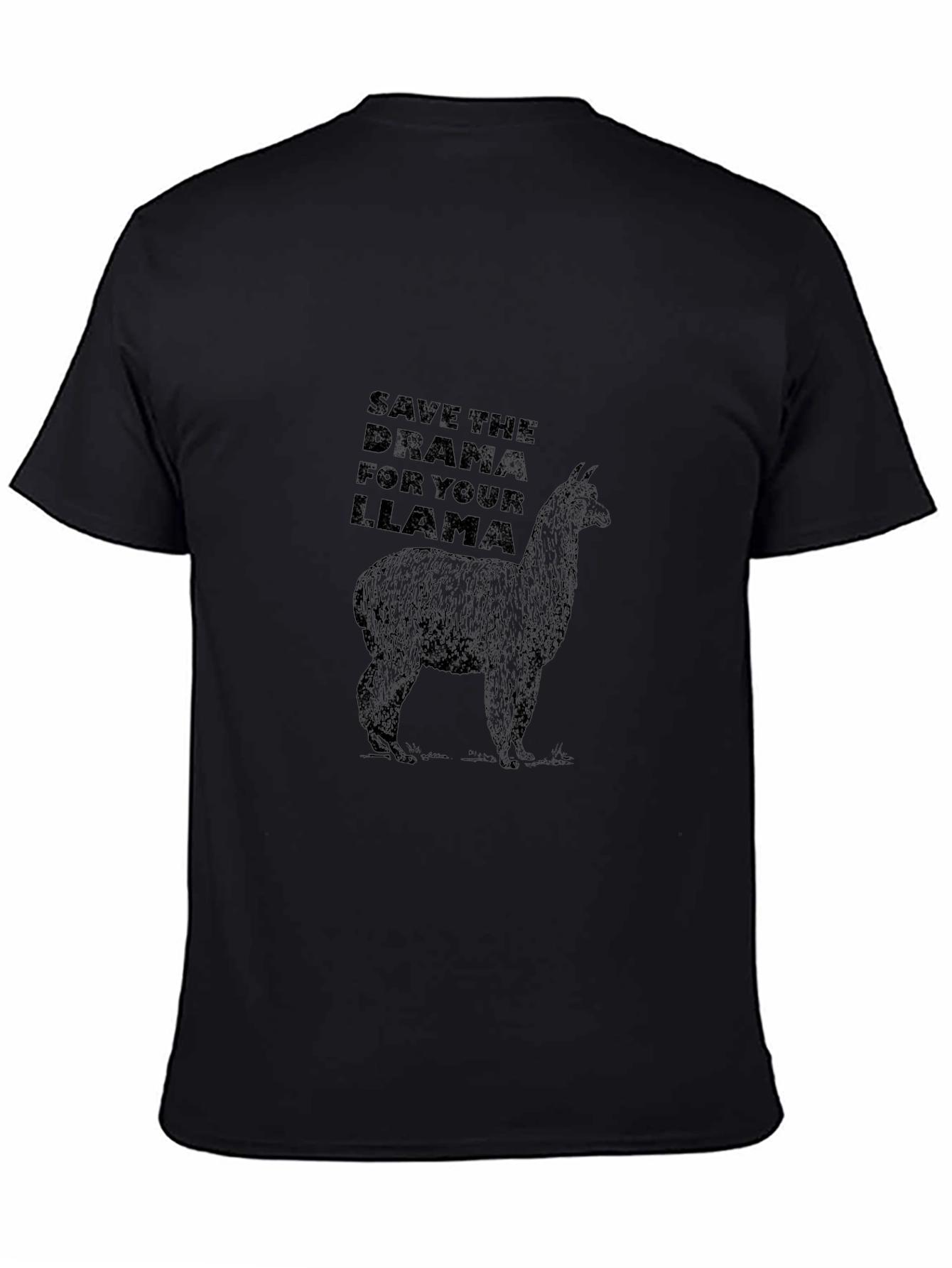 Save The Drama For Your Llama Black T-Shirt
