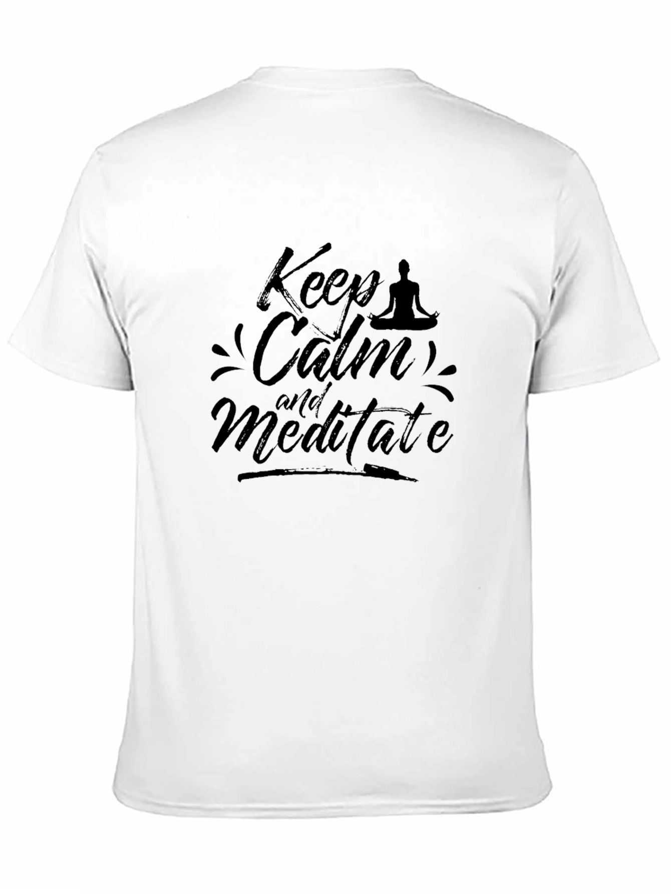 Keep Calm and Meditate Black T-Shirt