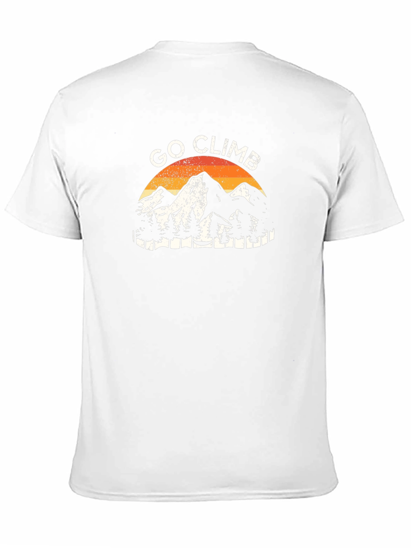 Go Climb Mountains Graphic Tee - Black Cotton T-Shirt