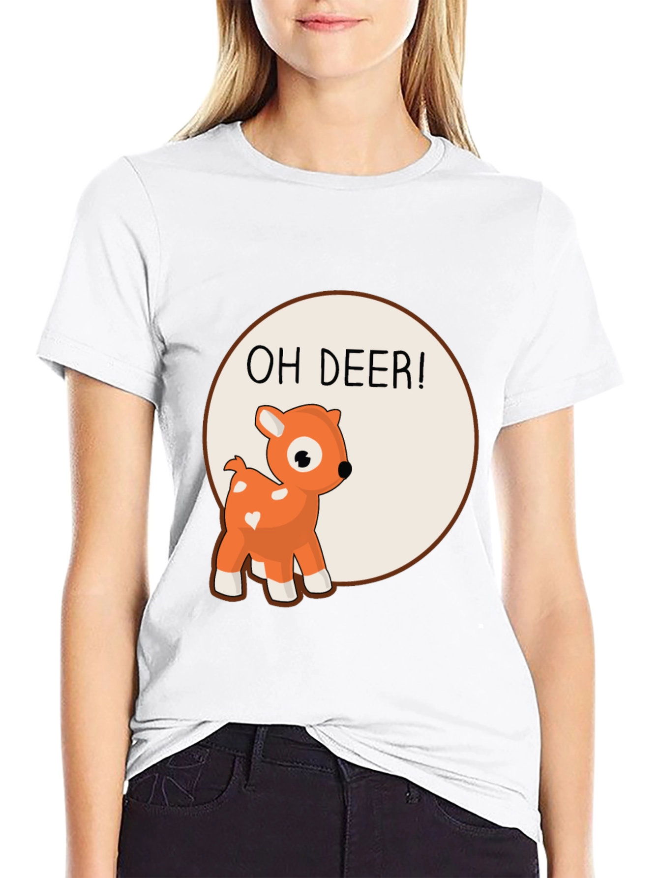 Oh Deer! Graphic Tee - Cute Animal Design