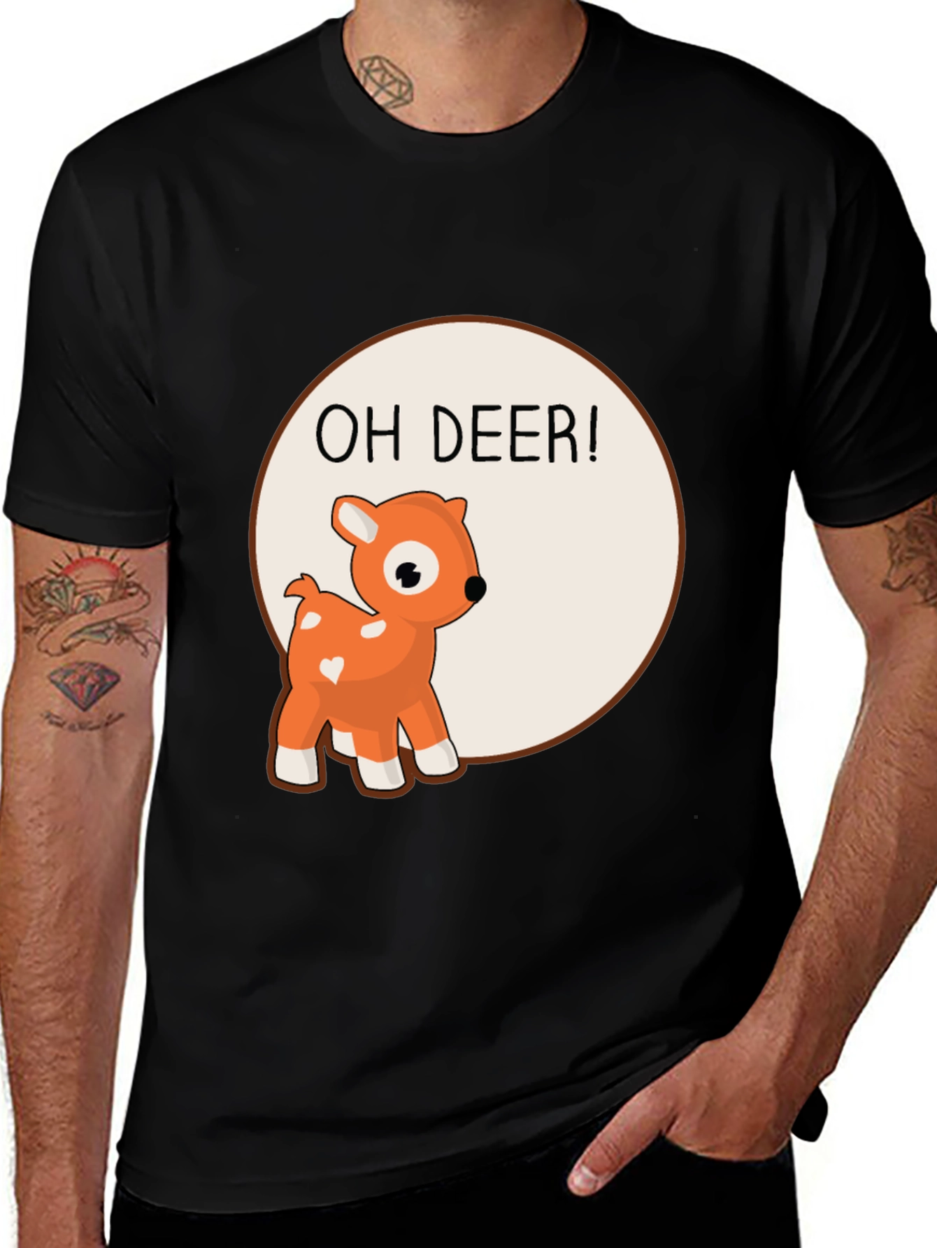 Oh Deer! Graphic Tee - Cute Animal Design