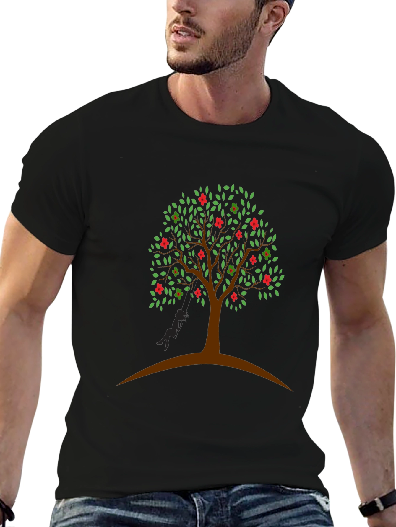 Tree Graphic Tee - Nature Inspired Casual Wear