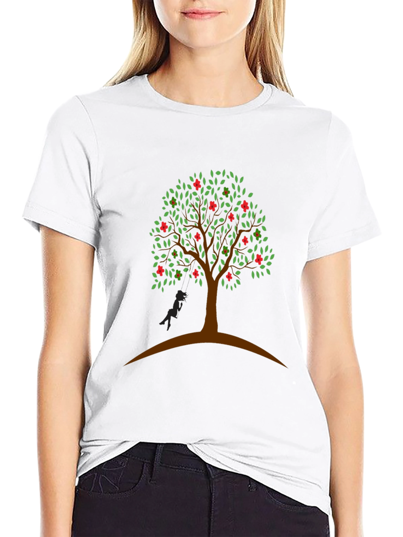 Tree Graphic Tee - Nature Inspired Casual Wear