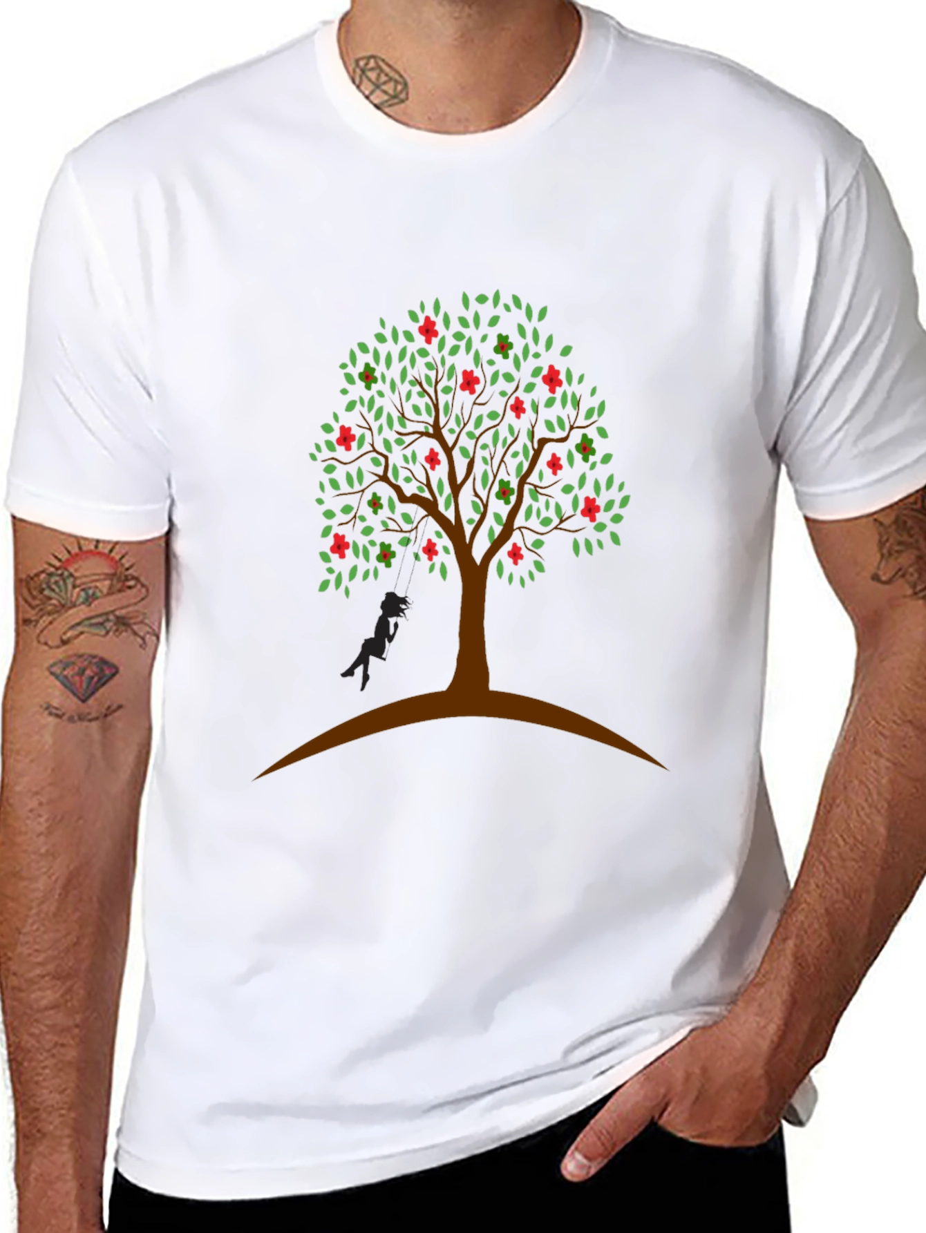 Tree Graphic Tee - Nature Inspired Casual Wear