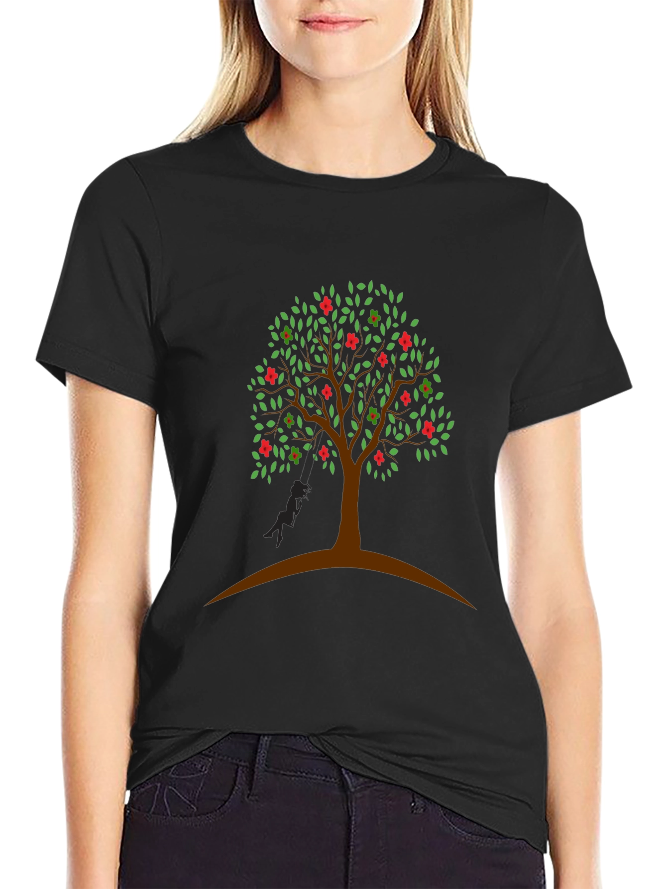 Tree Graphic Tee - Nature Inspired Casual Wear